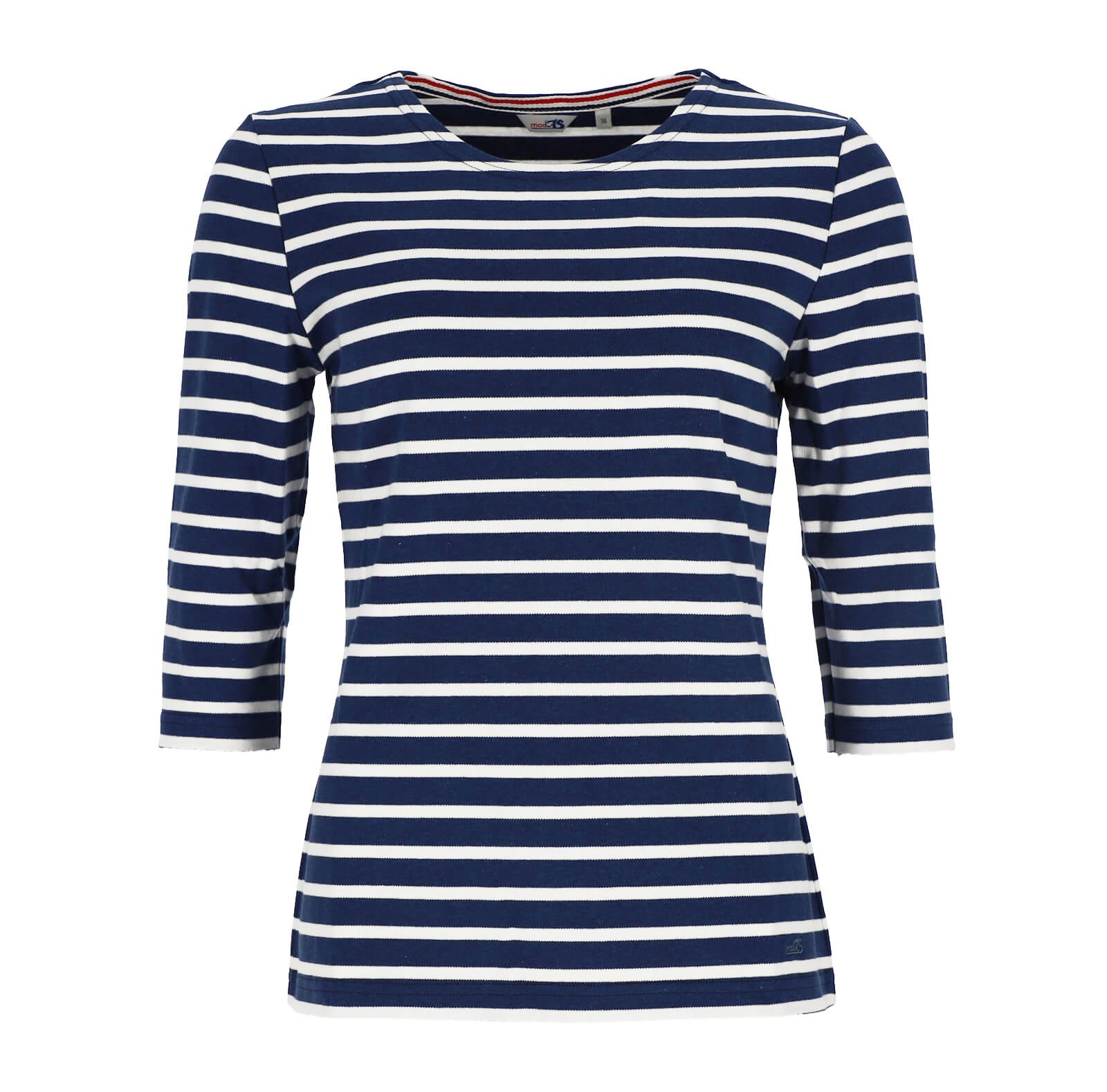 modAS 3/4-Arm-Shirt Bretonisches Damenshirt Rundhalsshirt mit günstig online kaufen