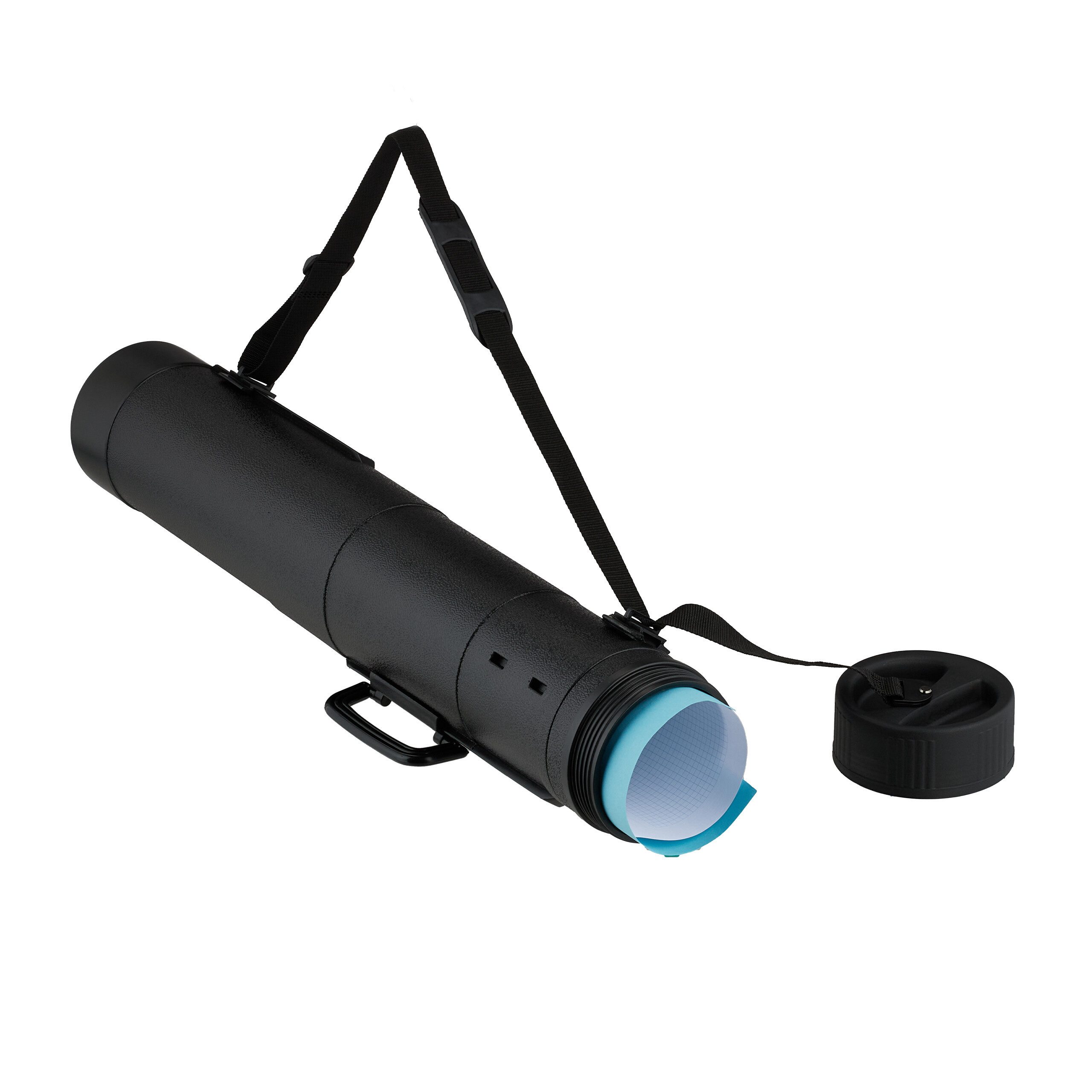 relaxdays Köchertasche Ausziehbare Posterrolle mit Griff, günstig online kaufen