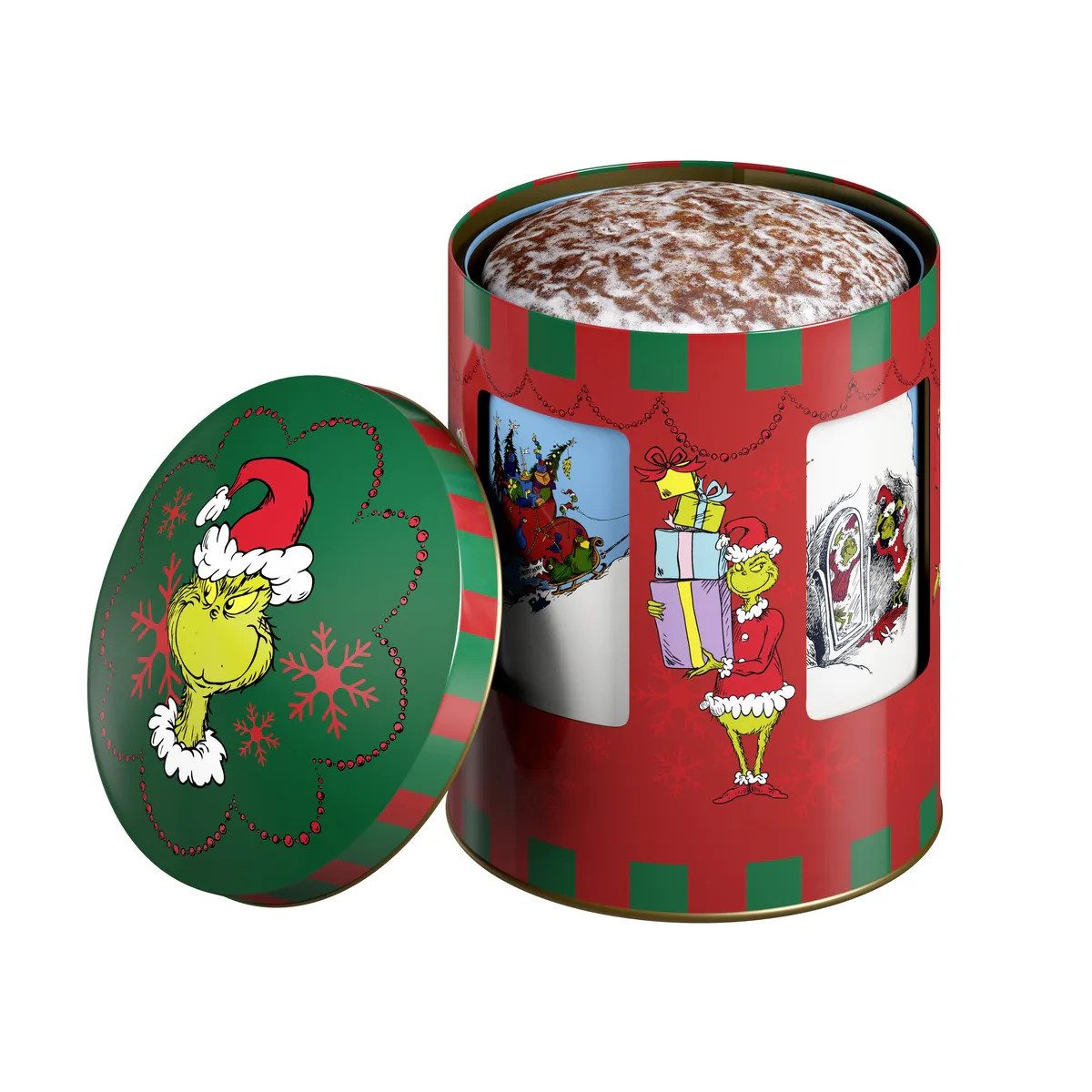 Wicklein Kekse, Wicklein Spieluhr Innen Drehdose Grinch 2fach Nürnberger Oblaten 200g