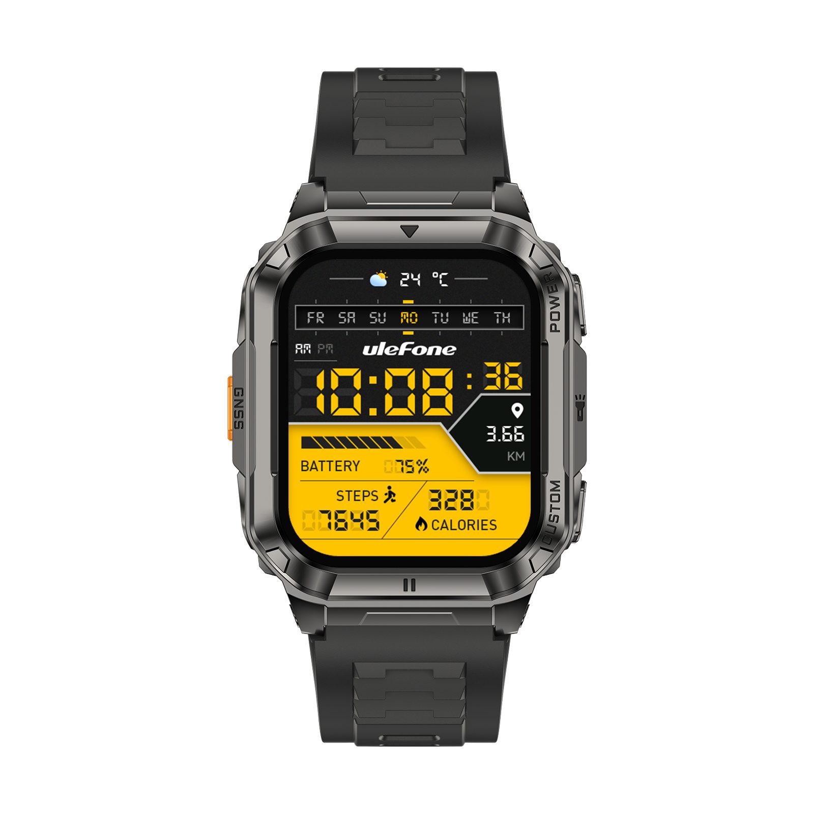 Ulefone Armor Watch Ultra mit GPS & AGPS Smartwatch, robust, GPS und AGPS, Offline-Karten, Taschenlampe
