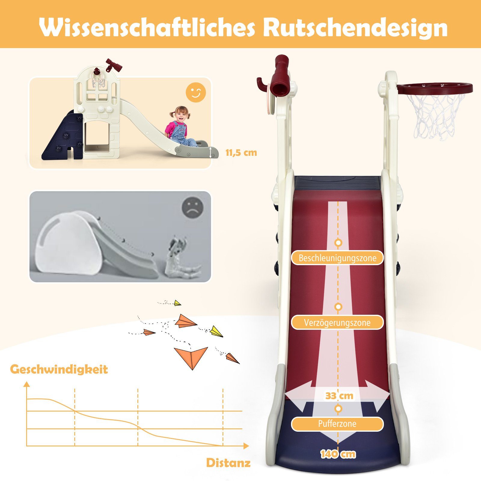 COSTWAY Rutsche 6 in 1 Kinder günstig online kaufen