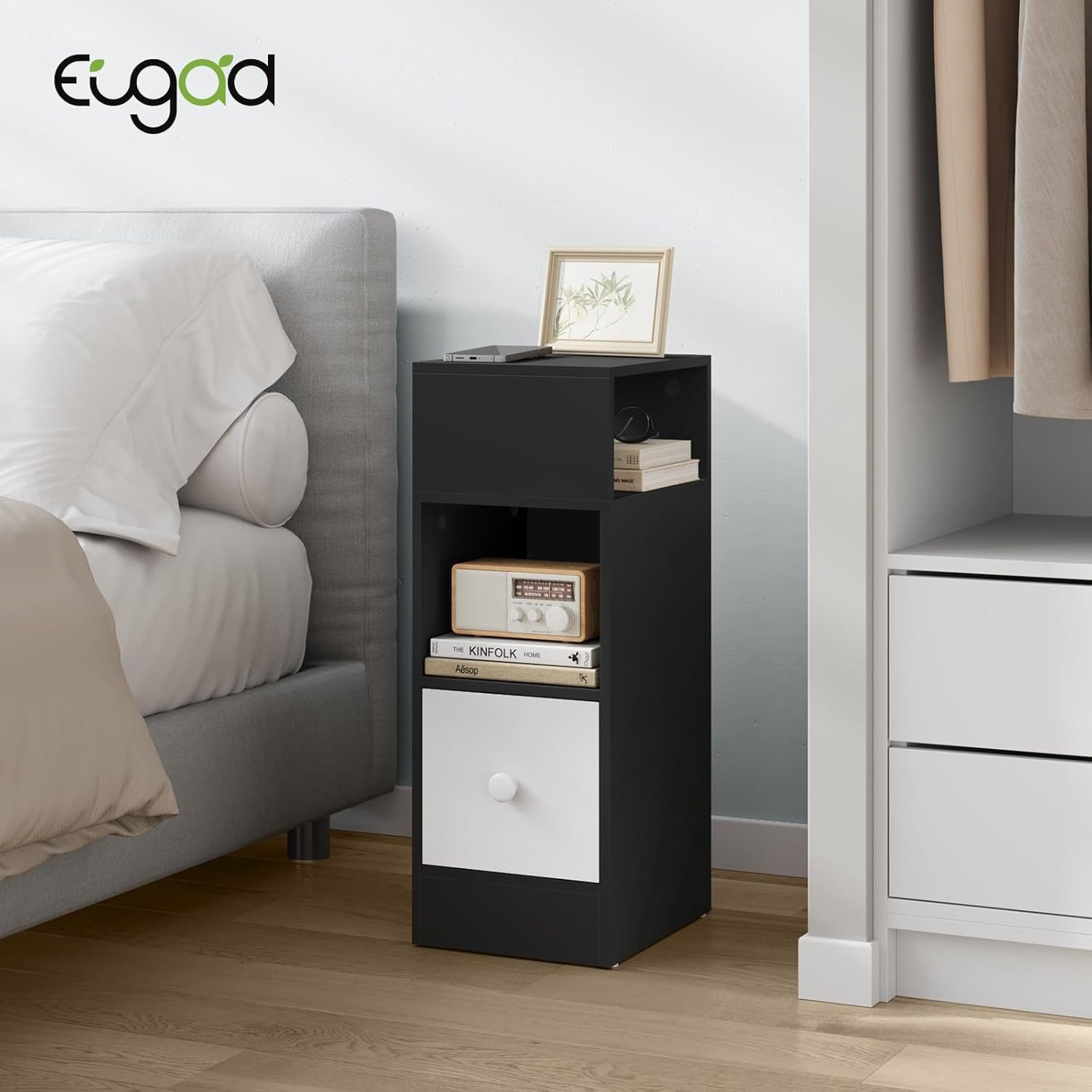 EUGAD Nachttisch (1-St), mit 2 offenen günstig online kaufen
