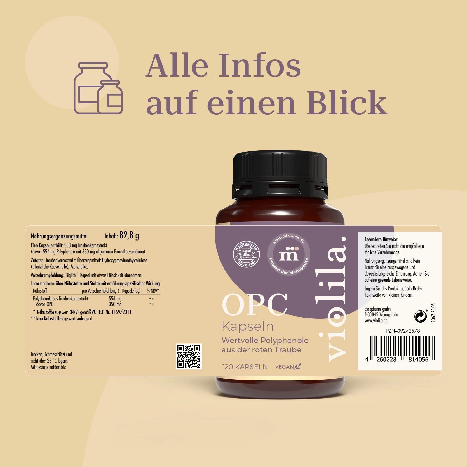 Ascopharm violila OPC Kapseln Kapsel