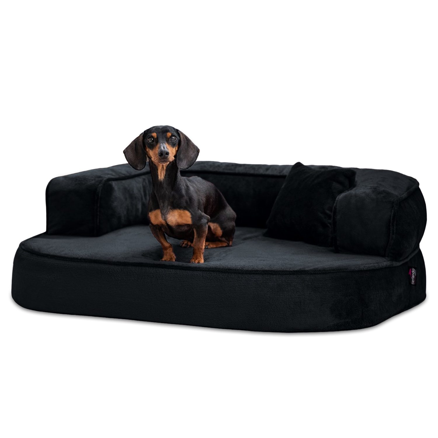 tierlando® Tierbett Orthopädisches Hundesofa SHARLEEN VISCO PLUS kuscheliger Teddystoff