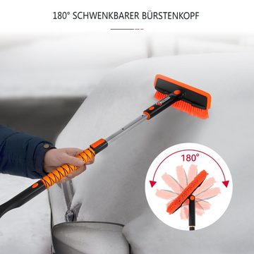 Andeman Eiskratzer 3 IN1 Auto Schneebürste,Eisentfernungsbürste, 111-132cm