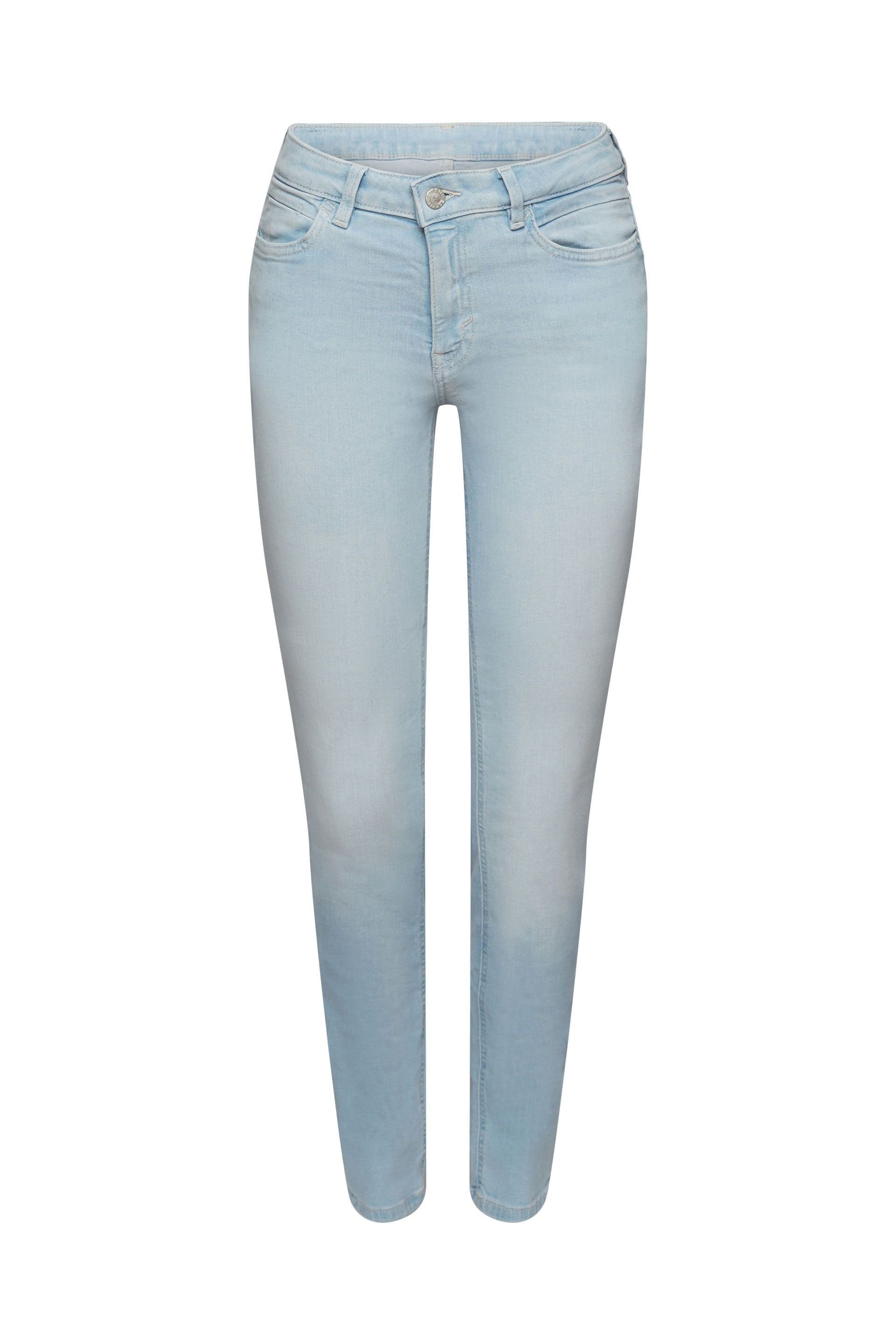Passform 5-Pocket-Jeans in Stretchjeans schmaler Esprit