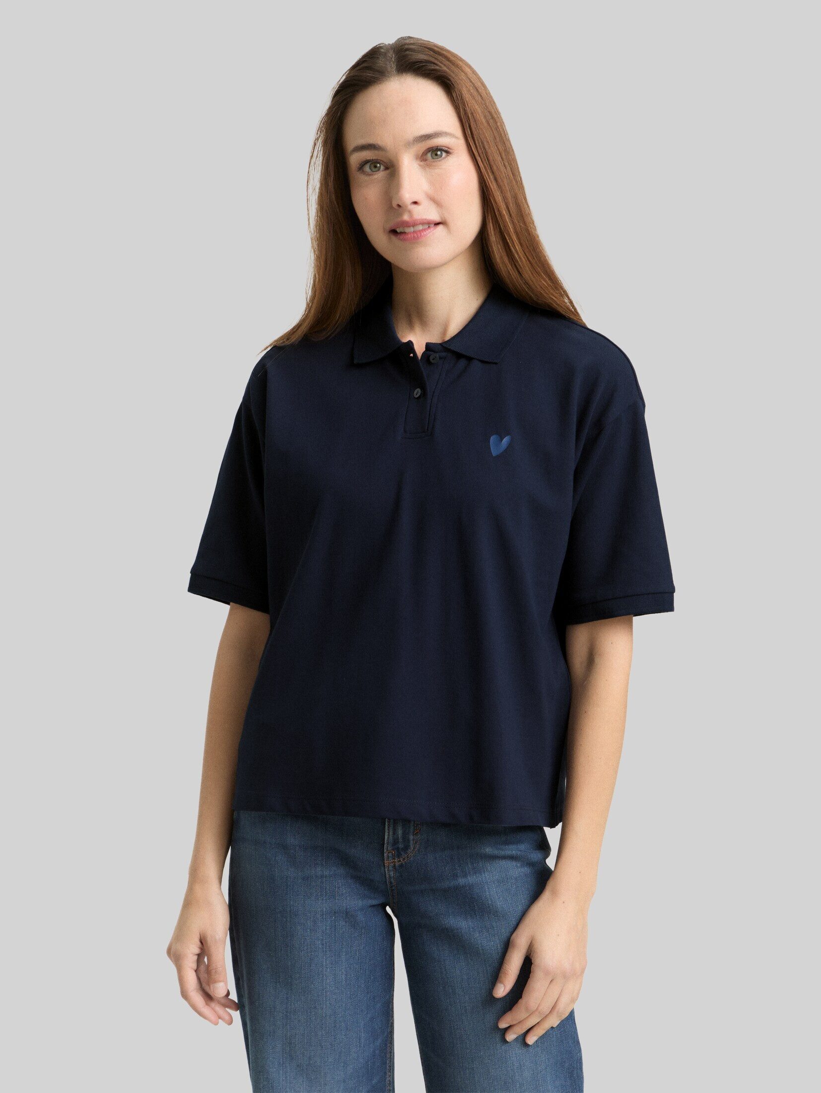TOM TAILOR Poloshirt Poloshirts Loose Fit Poloshirt