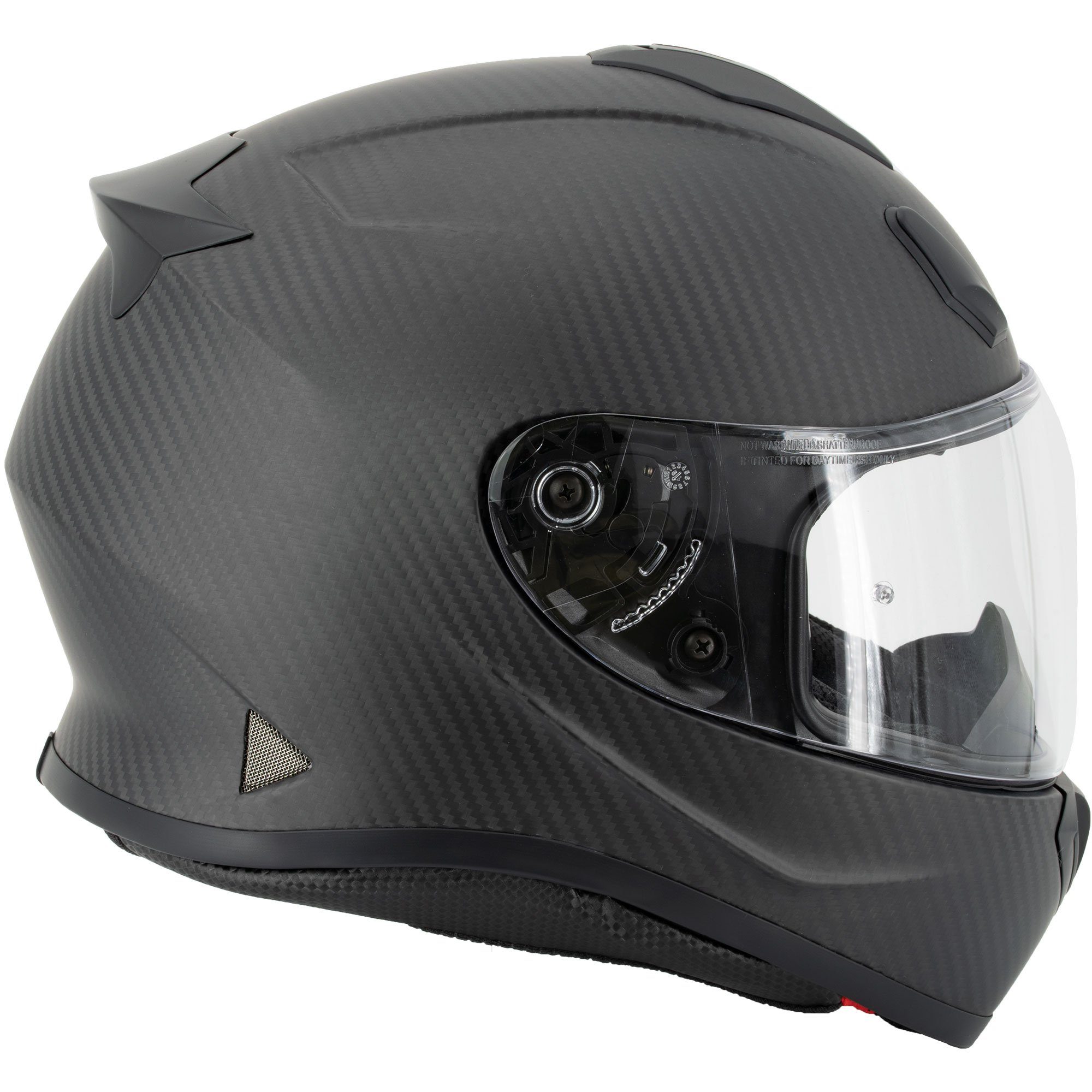 Motorradhelm BeProud Carbon Rot - Integralhelm - Streethelm (mit klarem und rot verspiegeltem Visier), LIMITED EDITION