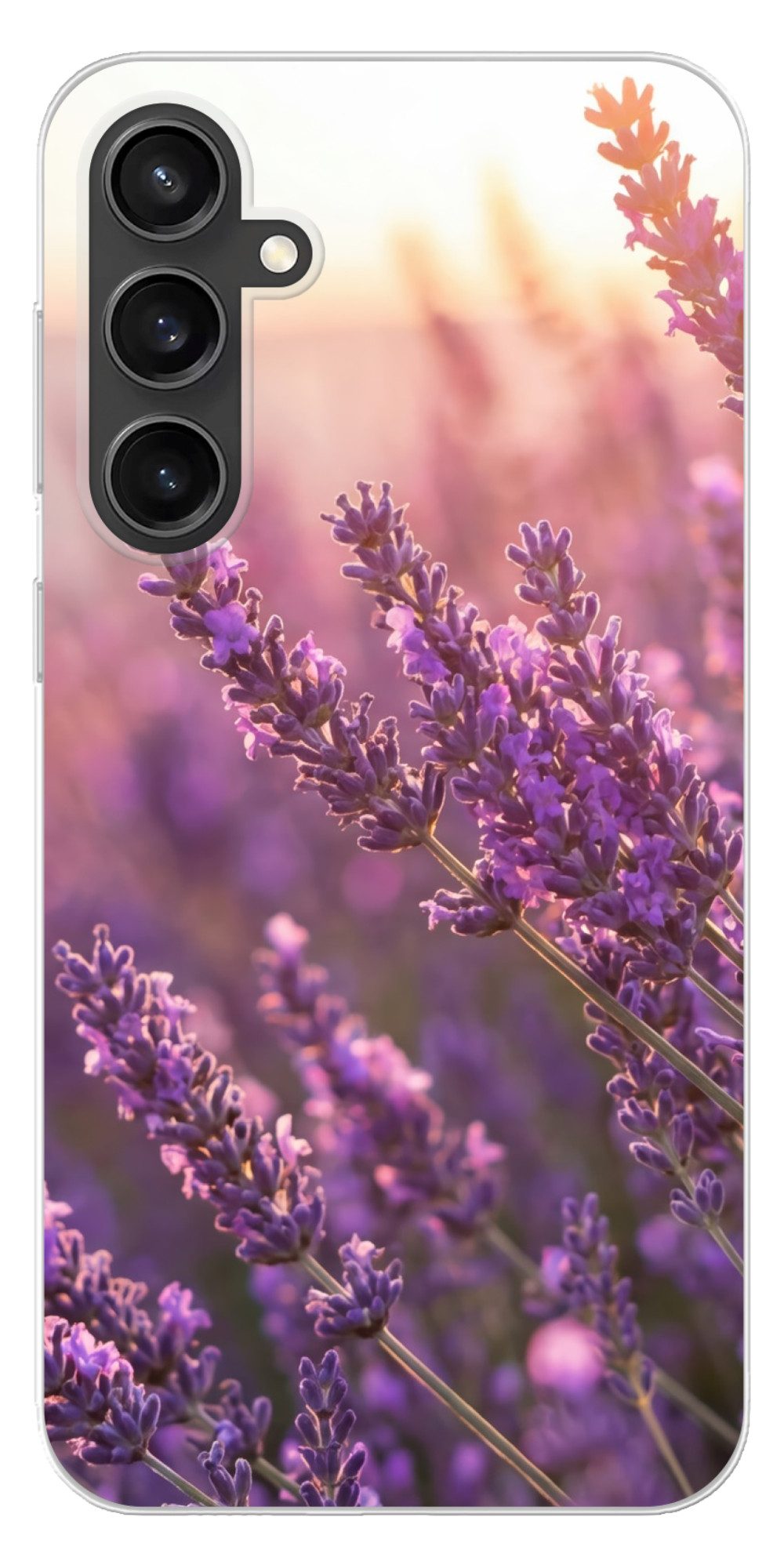 MuchoWow Handyhülle für Samsung Galaxy S23 FE Lavendel - Lila - Sonnenlicht