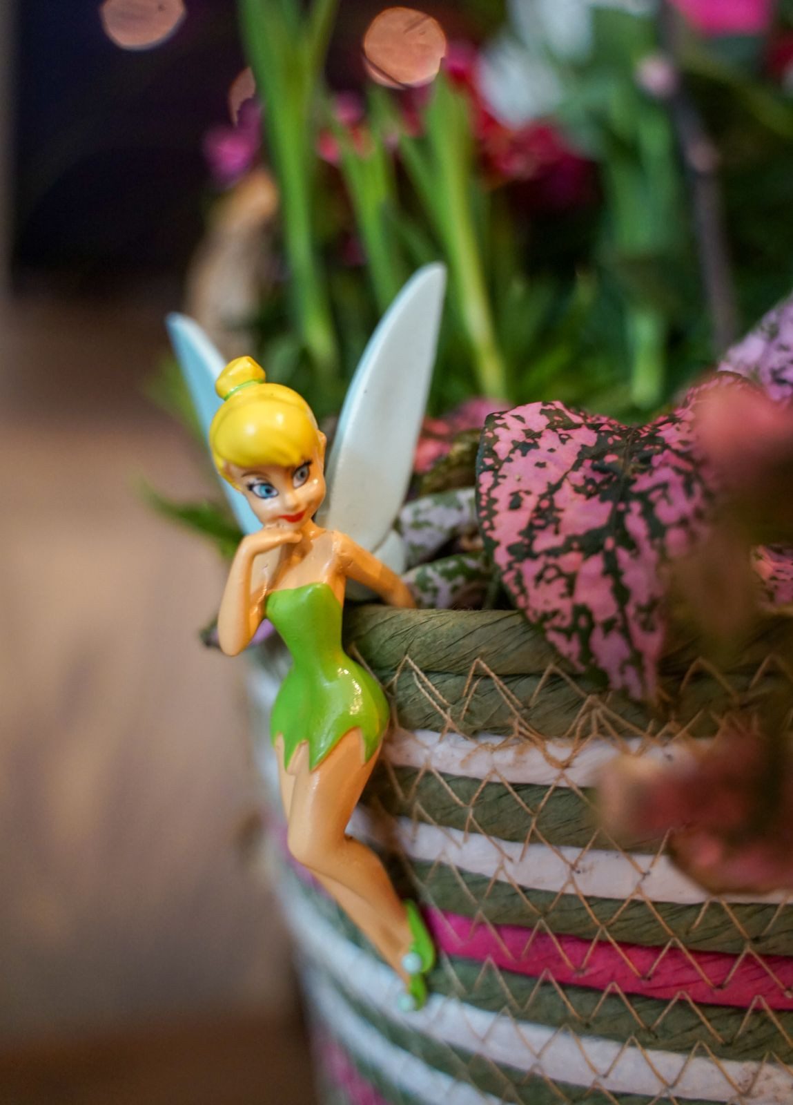 Disney Gartenfigur Disney Thinkerbell Pot Buddy Blumentopf Deko Anhänger 11cm Topfhänger
