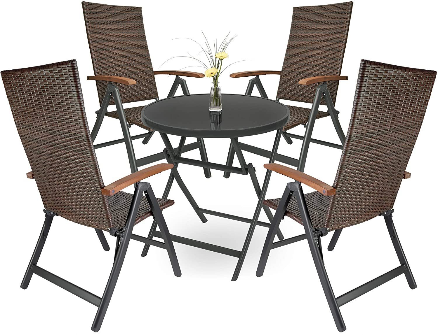 BRUBAKER Garten-Essgruppe Garten Sitzgruppe Modena - günstig online kaufen