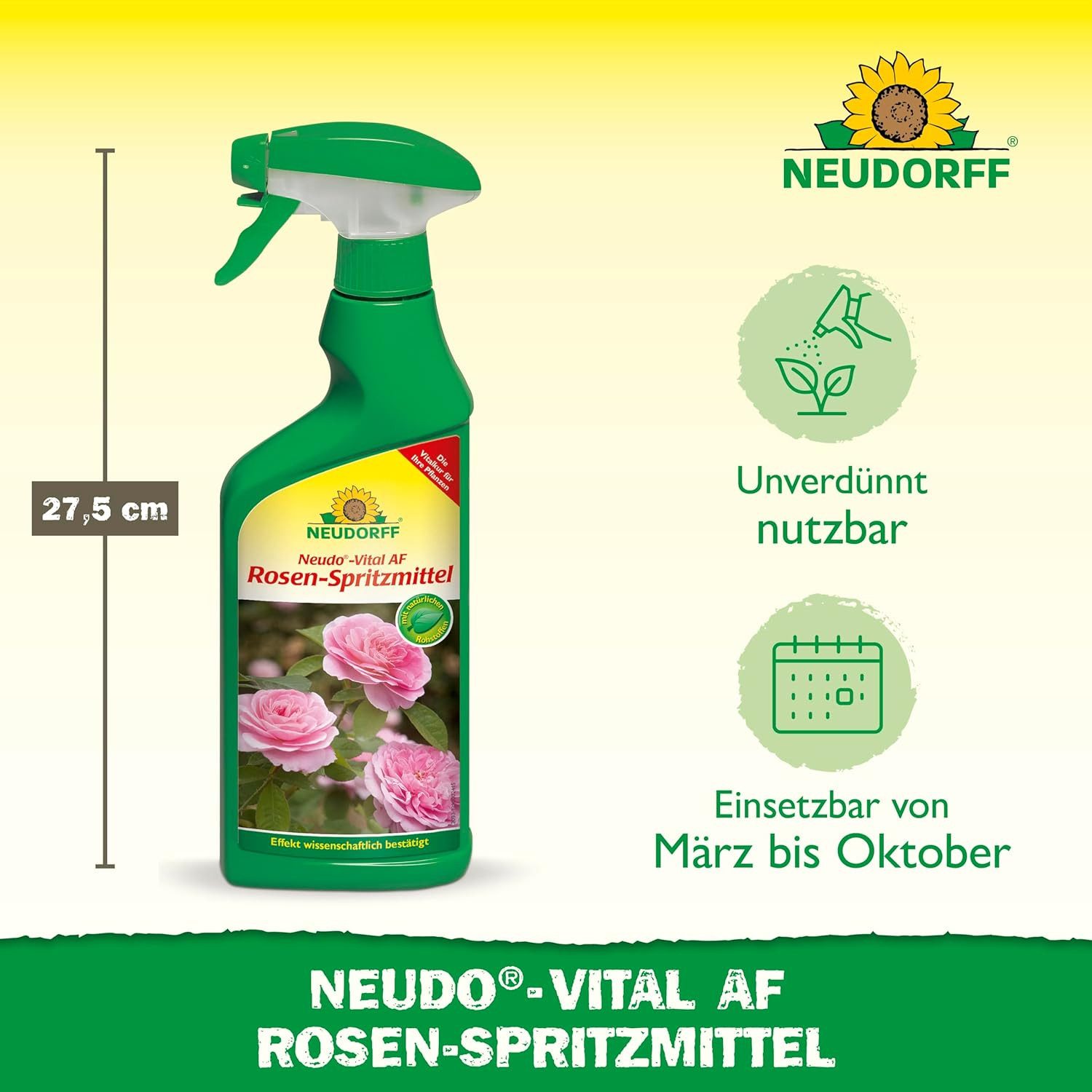 Neudorff Pflanzenstärkungsmittel Neudo-Vital AF Rosen-Spritzmittel 500 günstig online kaufen