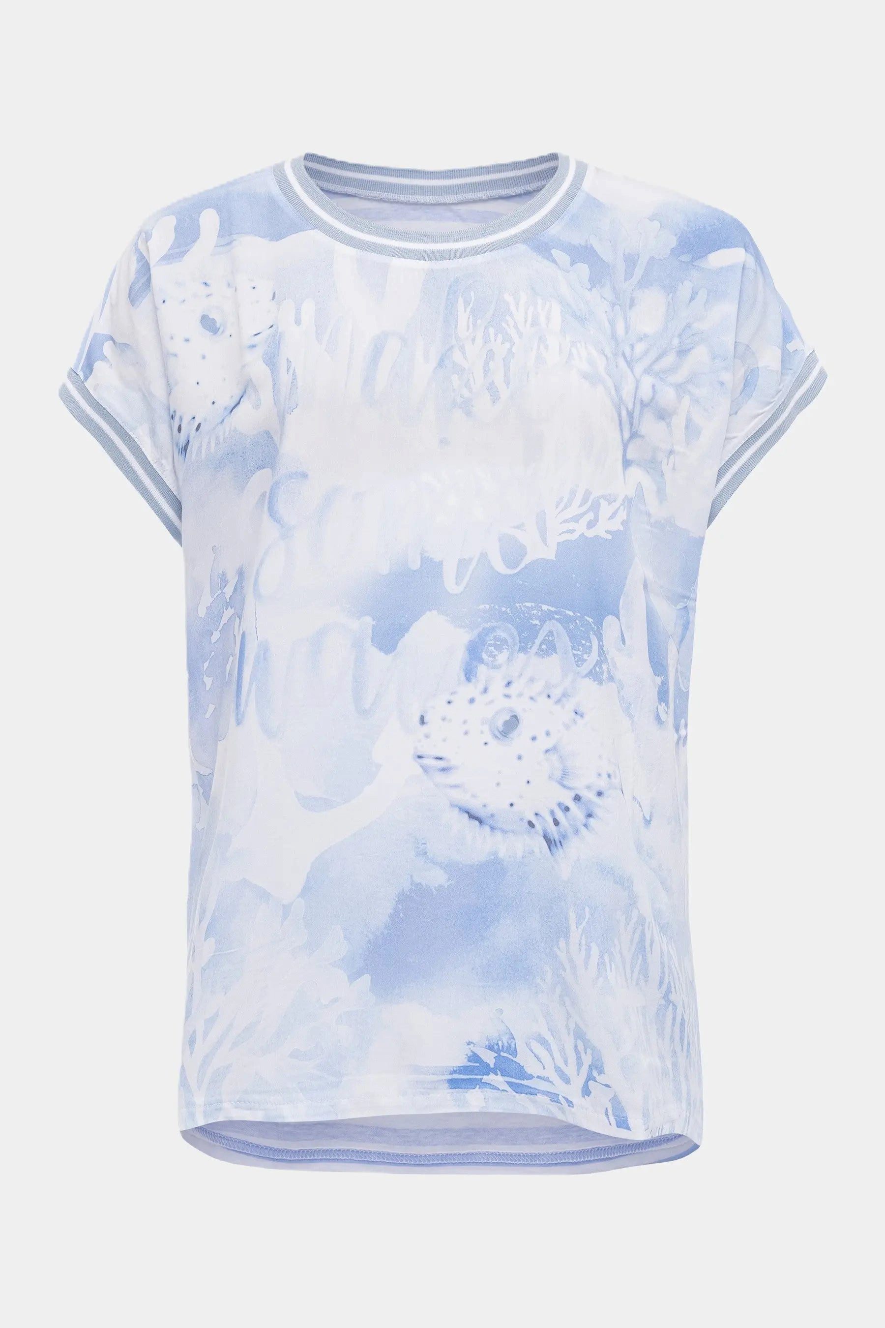 six-o-seven T-Shirt Six-o-Seven T-Shirt mit Ocean Print CLOUD