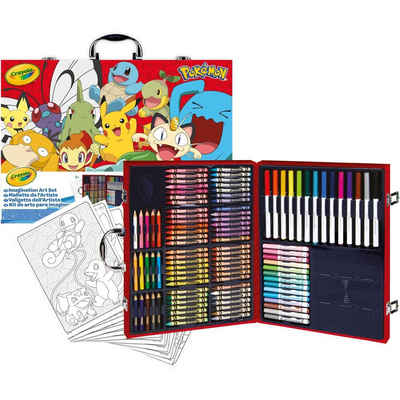 Crayola® Kreativset Pokemon - 115-teiliges Kreativset mit Stiften und Vorladen zum malen, (1-tlg)