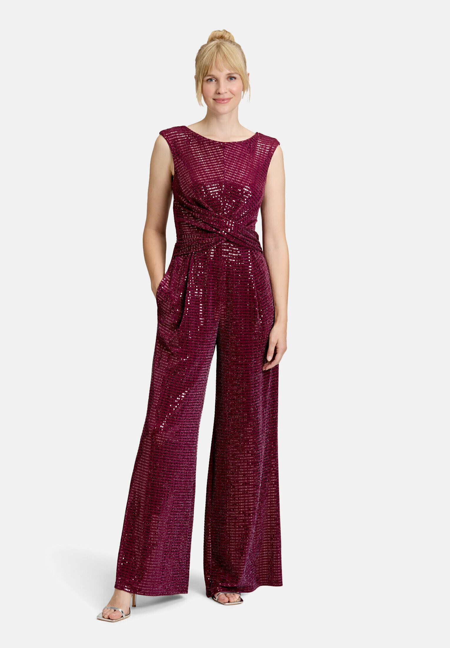 Vera Mont Overall Damen im Glitzer-Look (1-tlg)