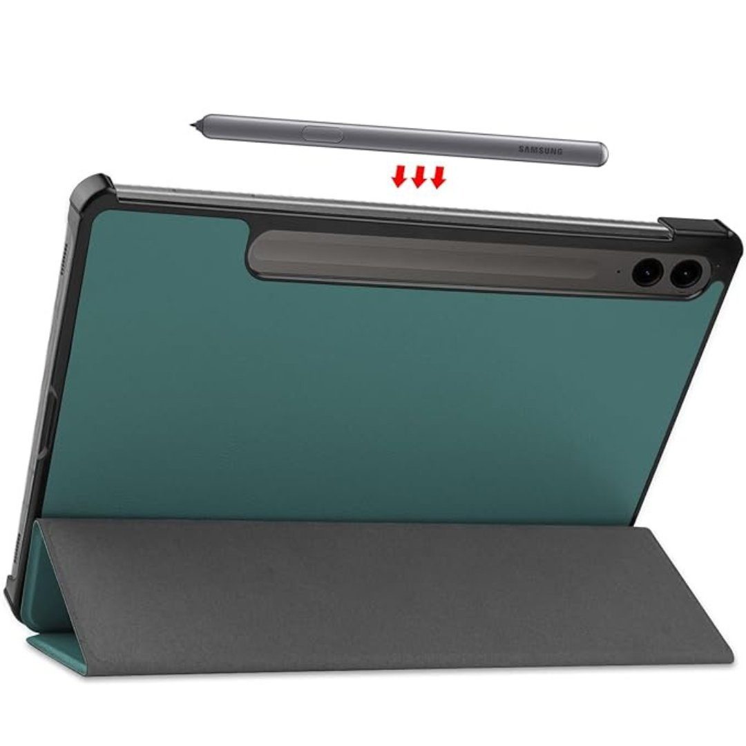SmartUP Tablet-Hülle für Samsung Galaxy Tab S10 Plus / S9 Plus FE Tablet Tasche Hülle Cover 12,4 Zoll, integrierte Standfunktion, integrierter Stifthalter – Bild 4 von 4