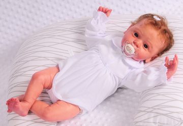 La Bortini Body & Hose Body Hose mit Fuß und Mütze 3Tlg Baby Anzug in Weiß