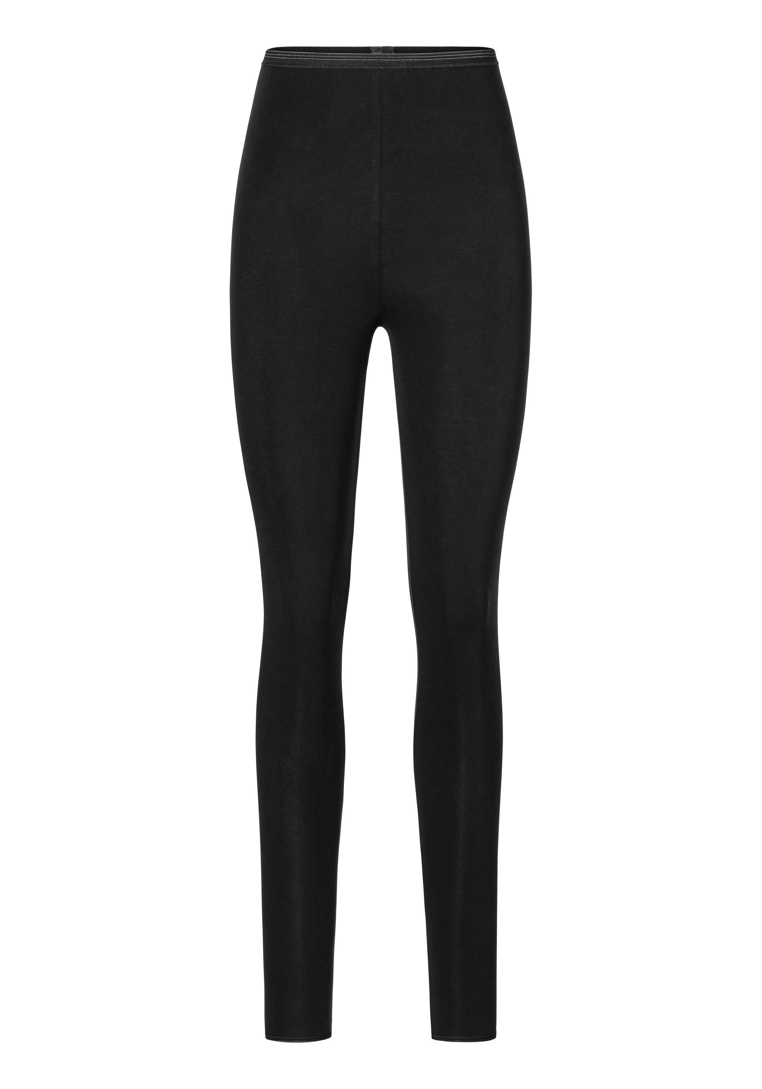 Schiesser Damen Leggings Lange Unterhose - Luxury Baumwolle Unterwäsche