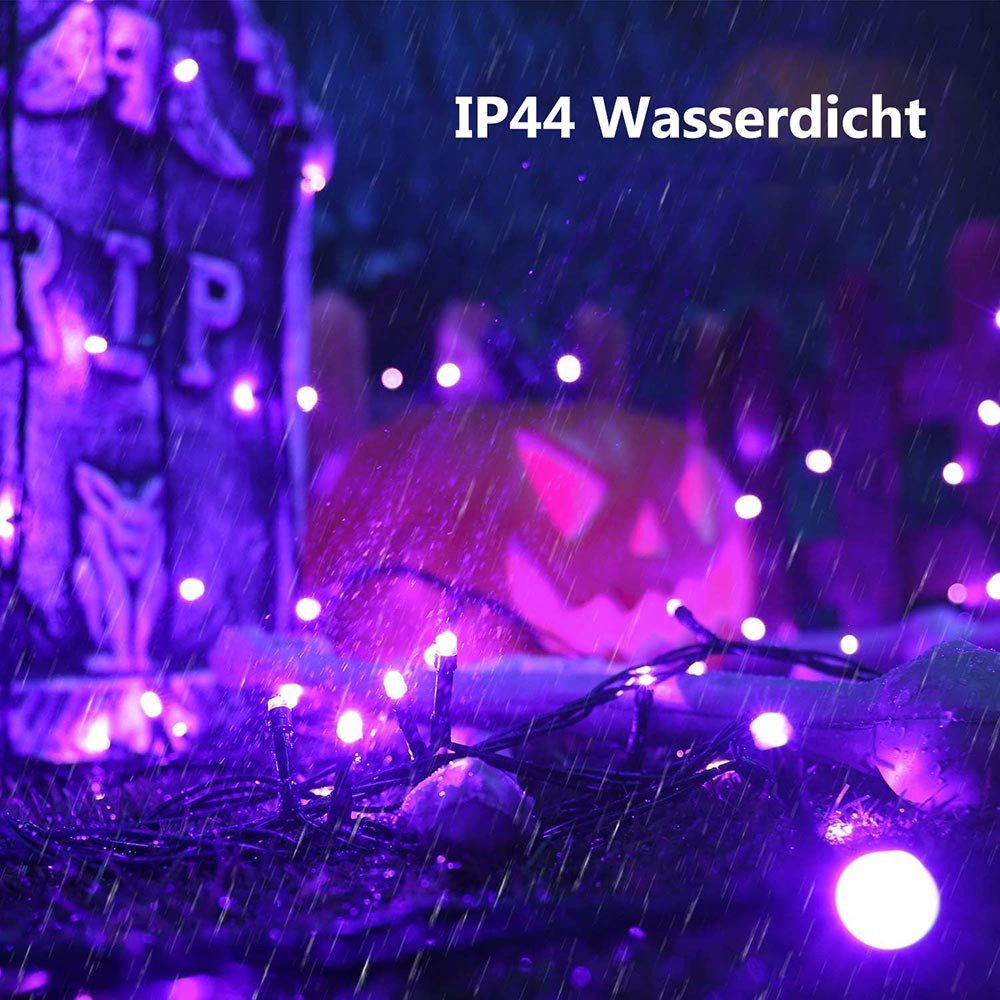 MUPOO LED-Lichterkette Halloween Lichterkette 5/10m,Weihnachtsdeko,Wasserdi günstig online kaufen