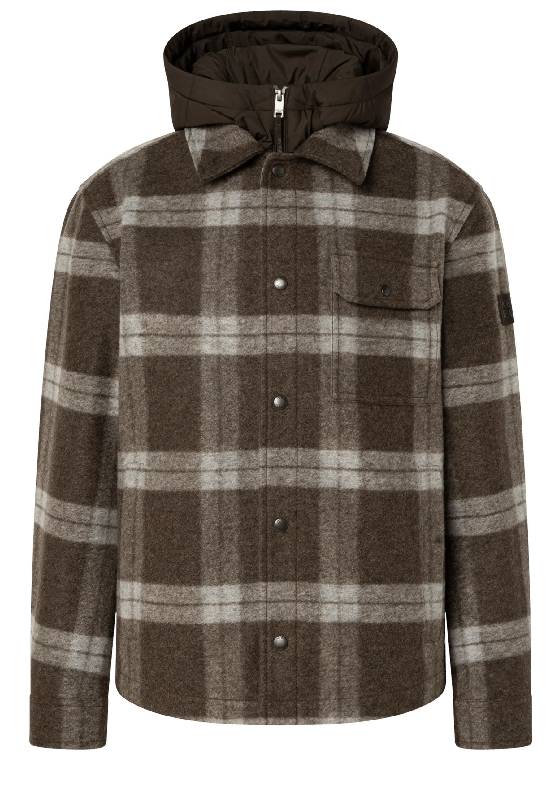 Joop Jeans Hemdjacke Barford mit Stepp-Inlay (1-St)