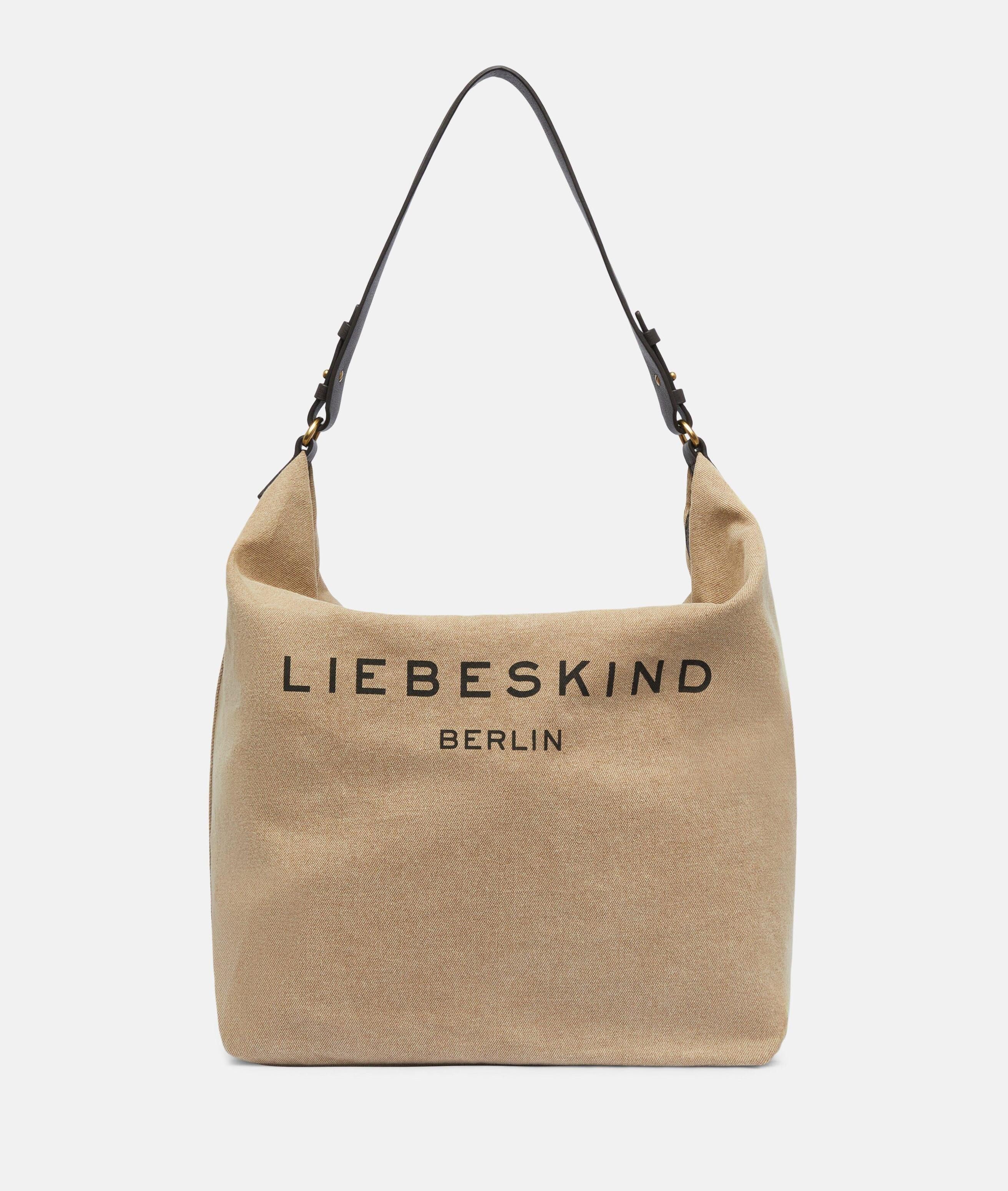 Liebeskind Berlin Schultertasche Hobo CLEA, Große Schultertasche aus Denim