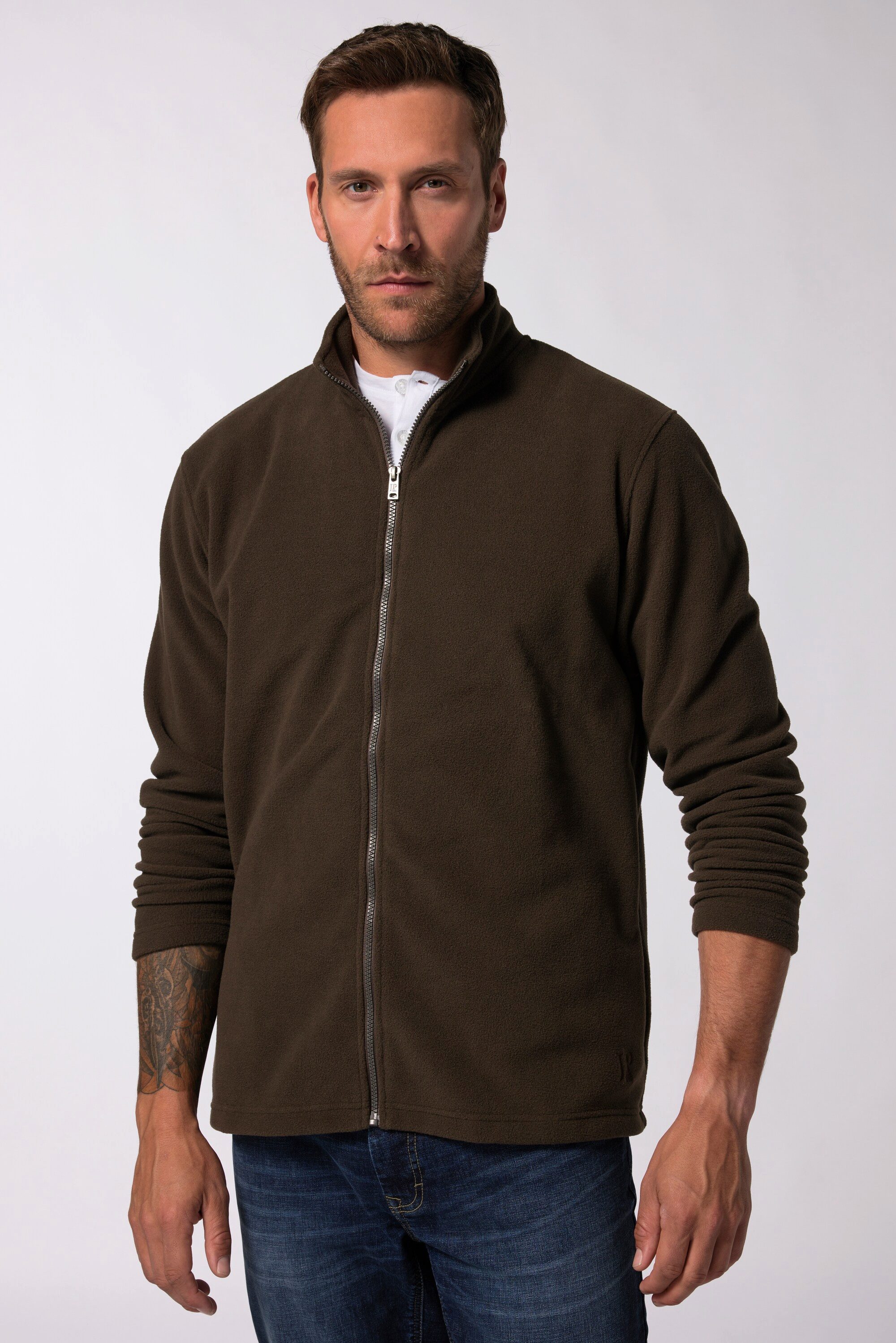 JP1880 Fleecejacke Fleecejacke Outdoor Stehkragen Zipp-Pockets