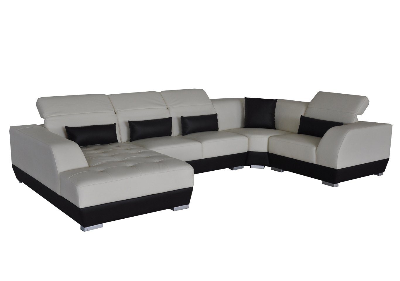 JVmoebel Couch Ecke Wohnlandschaft Sofa Couchen Form Möbel Luxus U Ecksofa, Sitz Polster