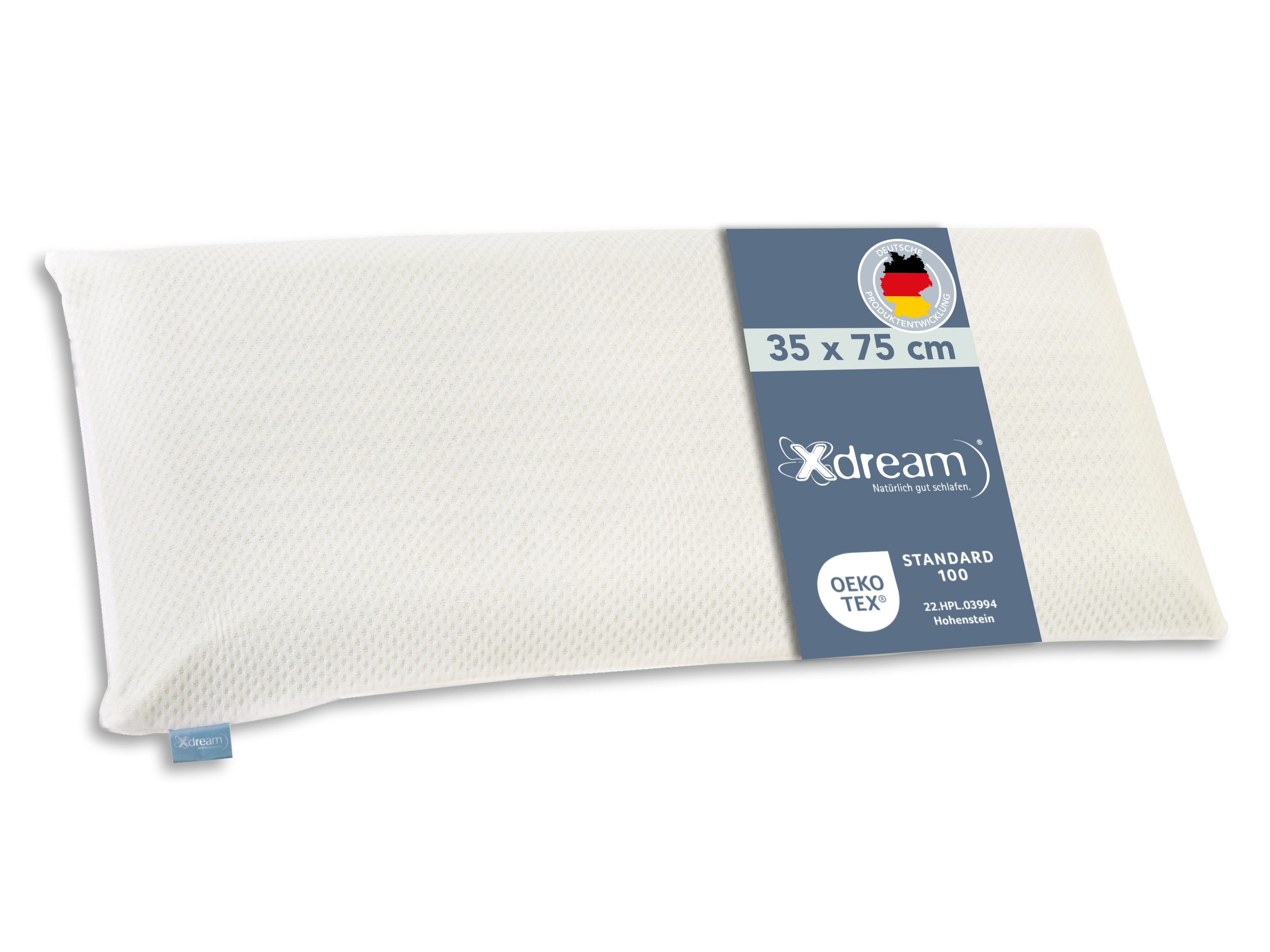 XDREAM Nackenstützkissen Memory Foam Kissen, Füllung: Viscoschaum mit Memory-Effekt, Seitenschläfer, Rückenschläfer, Bauchschläfer, Ergonomisch geformt & druckentlastend