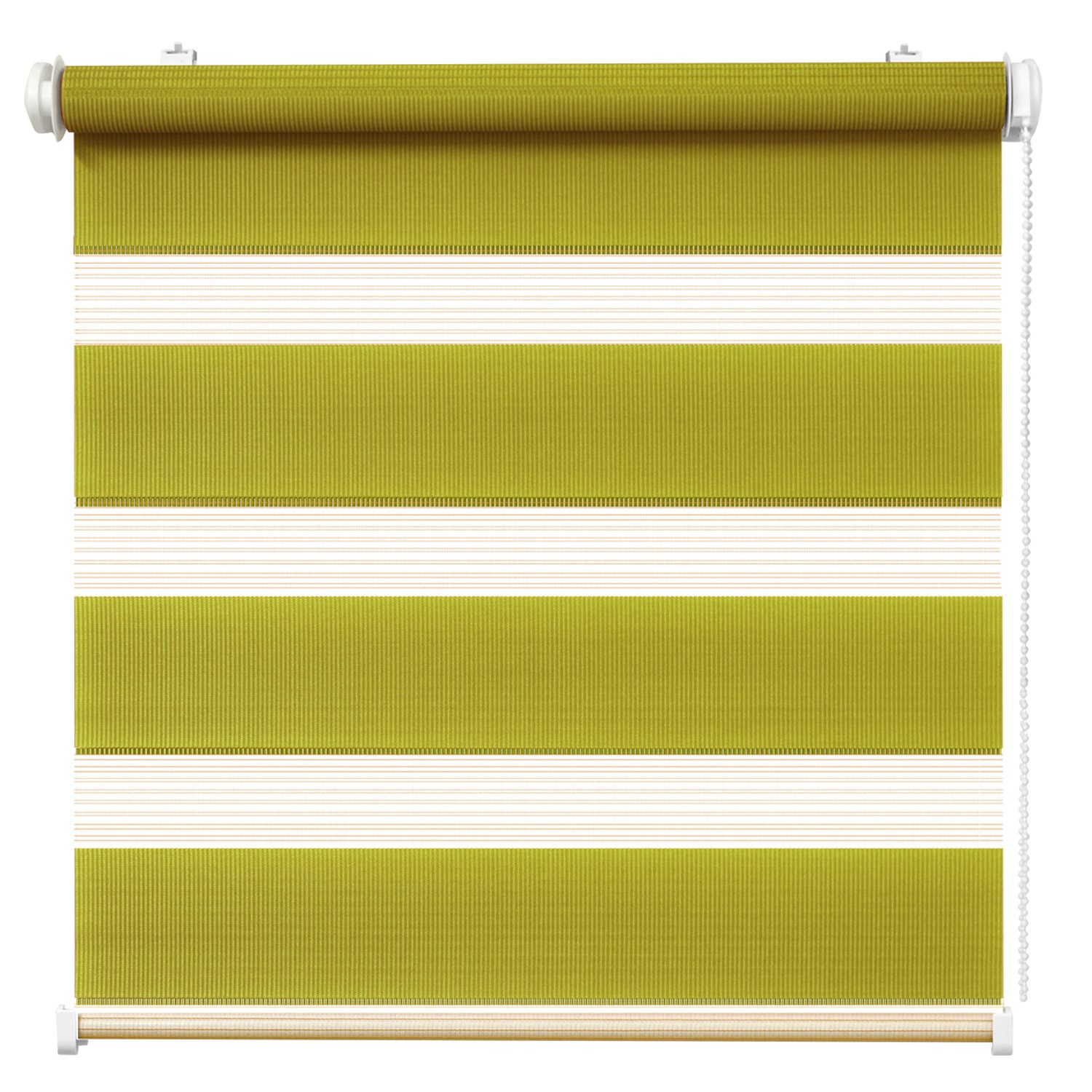 Doppelrollo Duo-Rollo Klemm Fix, Fenster-Rollo Ohne Bohren, DomDeco, Klemm- oder Schraubmontage, Klemmbar, Kettenzug, ohne Bohren, Sicht- und Blendschutz