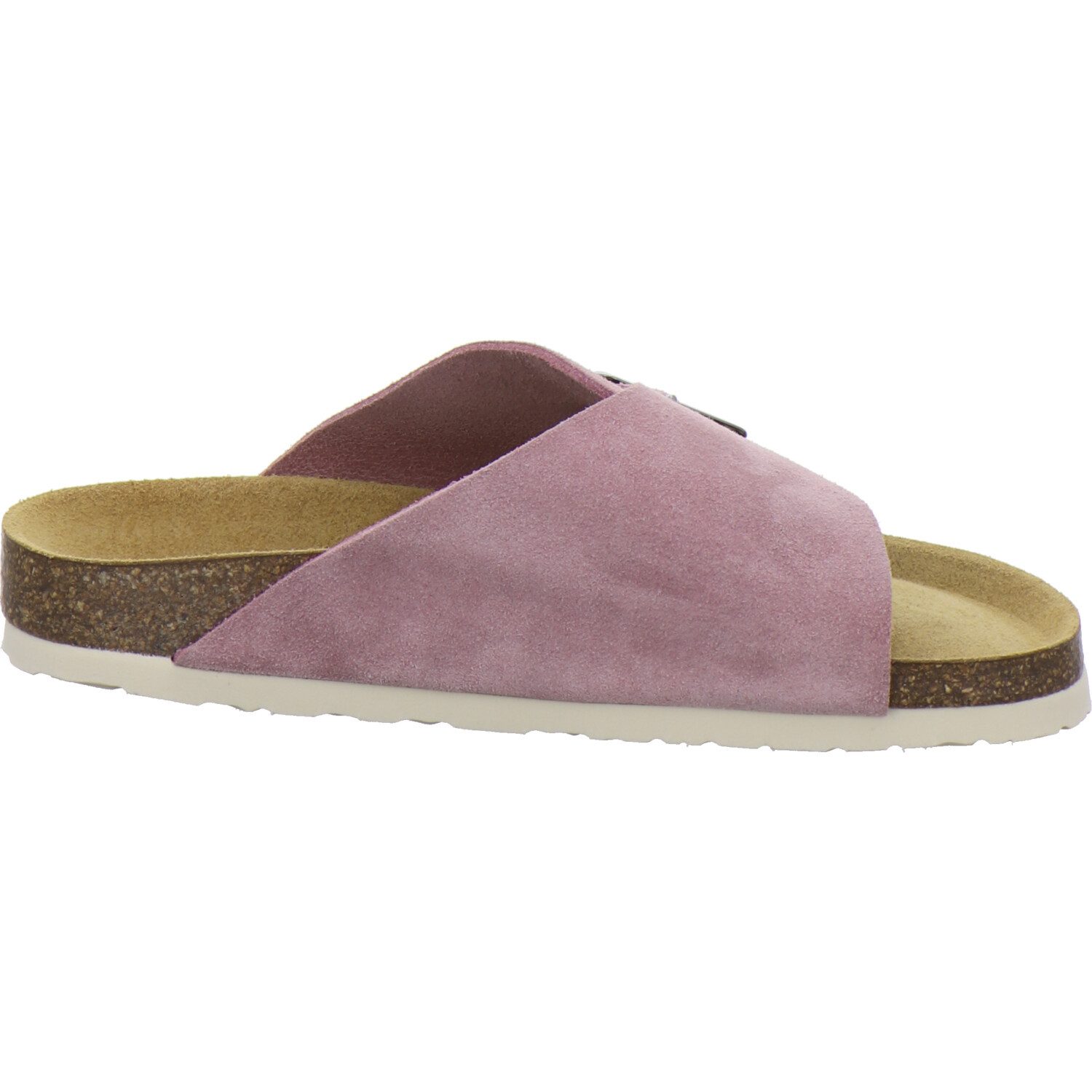 AFS-Schuhe 215065 Sommer Pantolette für Damen mit Fußbett, bequeme Sandalen aus Leder