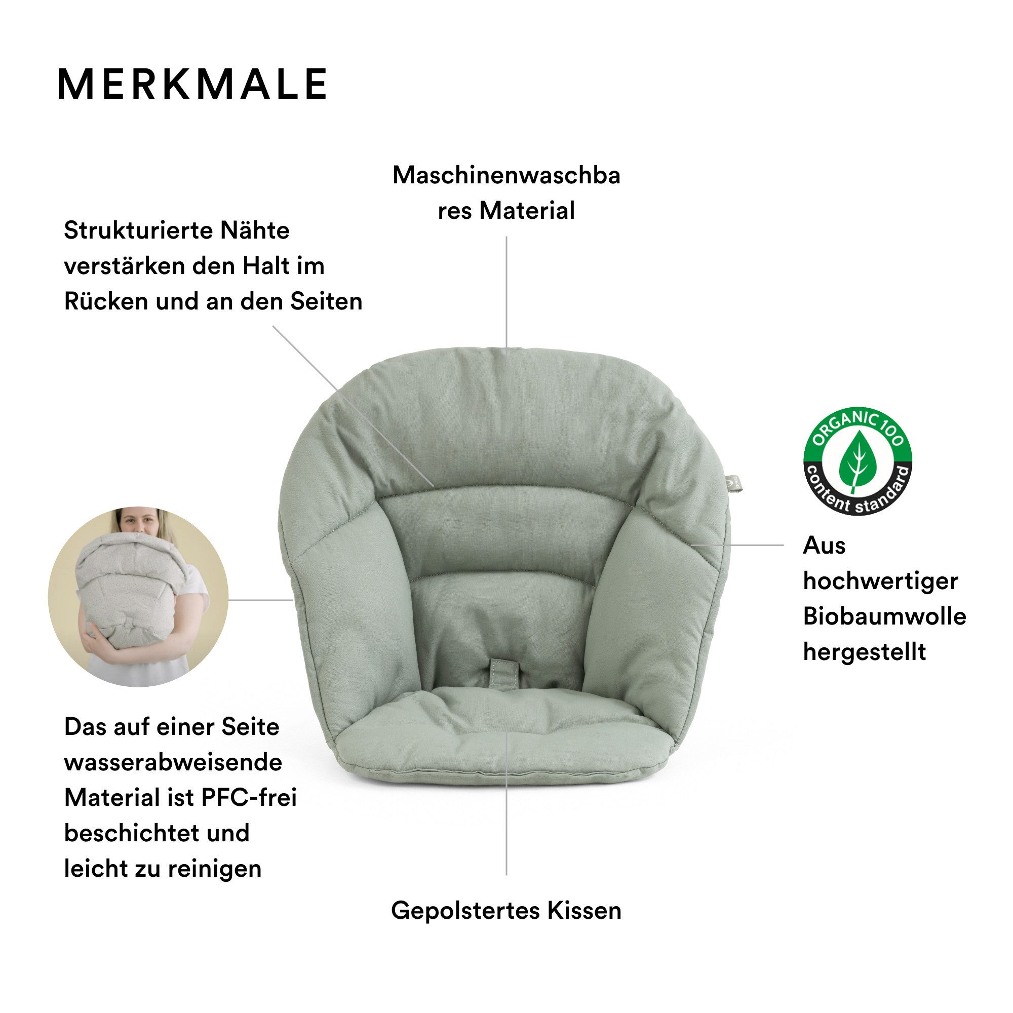 Stokke Hochstuhlauflage Clikk Kissen - passend für den Stokke Clikk Baby Ho günstig online kaufen
