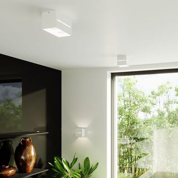 etc-shop LED Wandleuchte, Leuchtmittel inklusive, Warmweiß, LED Wandleuchte Innen modern weiss Wandbeleuchtung-