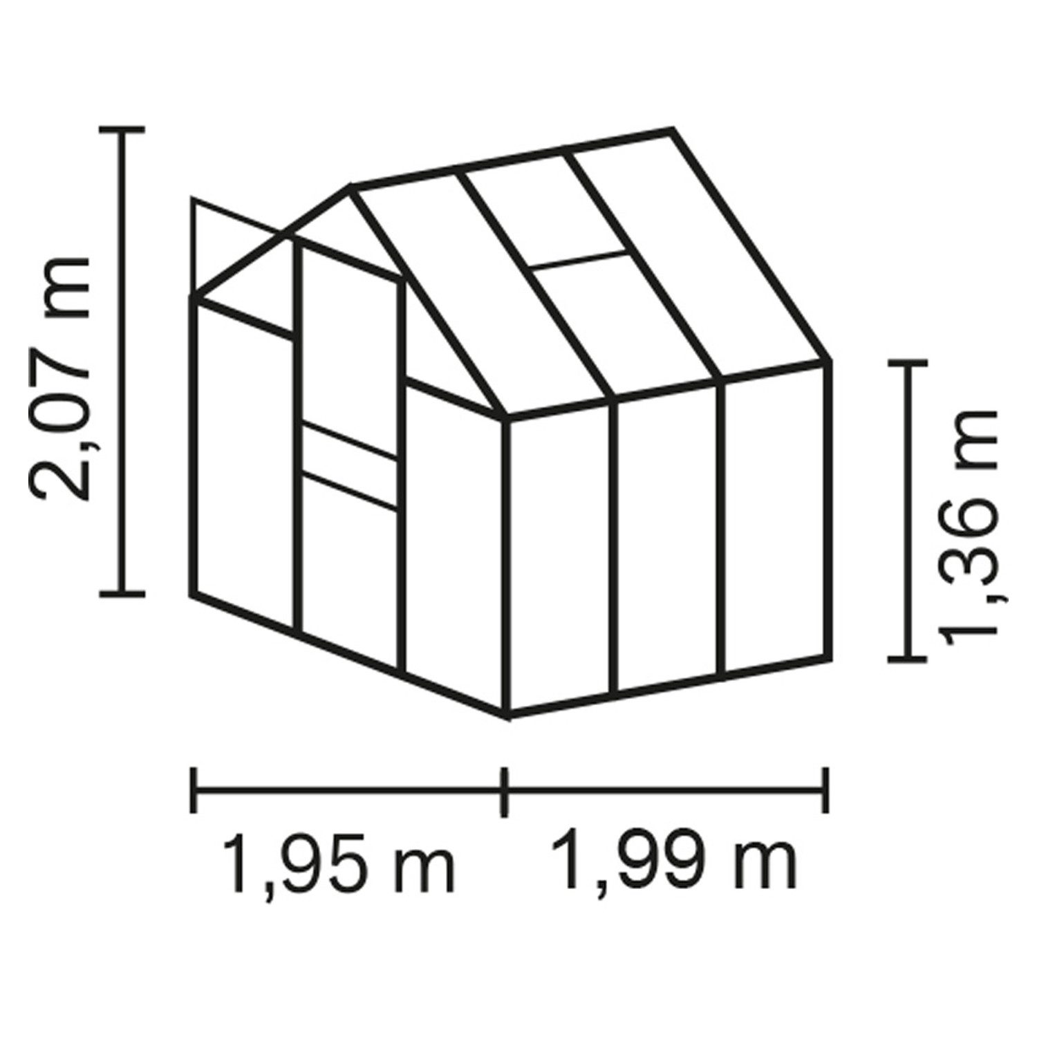 Vitavia Gewächshaus Apollo 3800