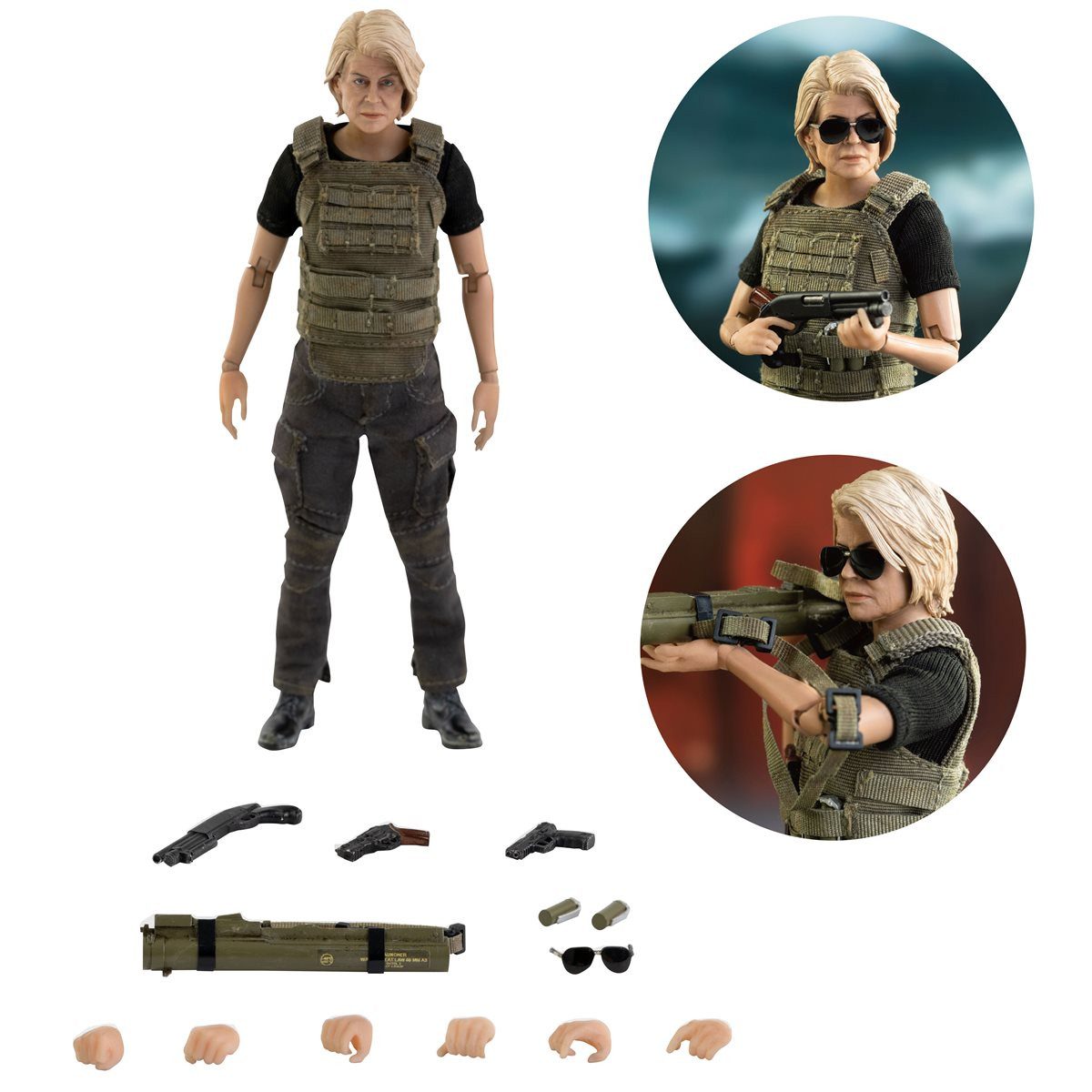 ThreeZero Actionfigur Terminator: Dark Fate 1/12 Sarah Connor 14 cm Actionfigur