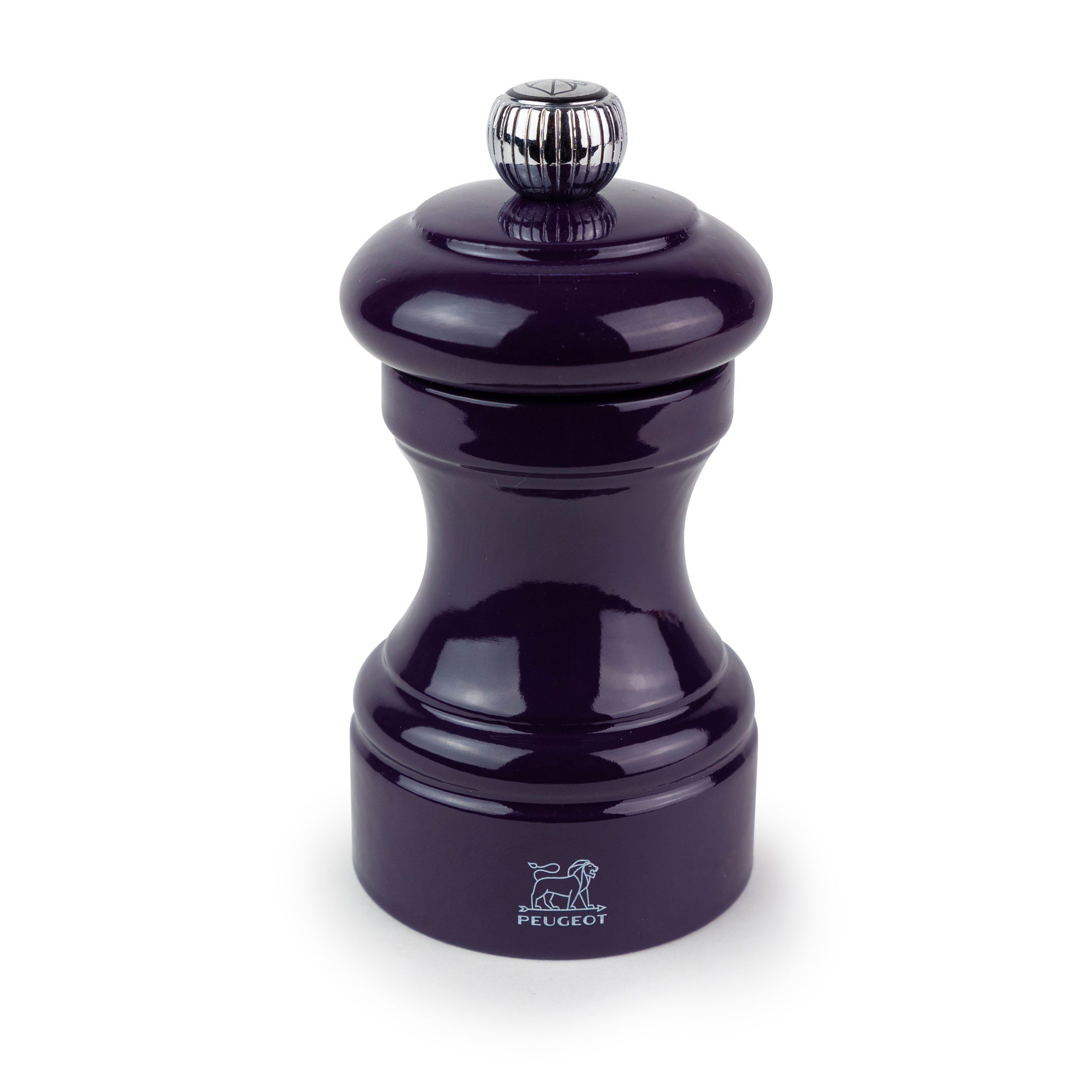 Pfeffermühle BISTRO 10cm Aubergine Buchenholz Lackiert Stahlma Manuell