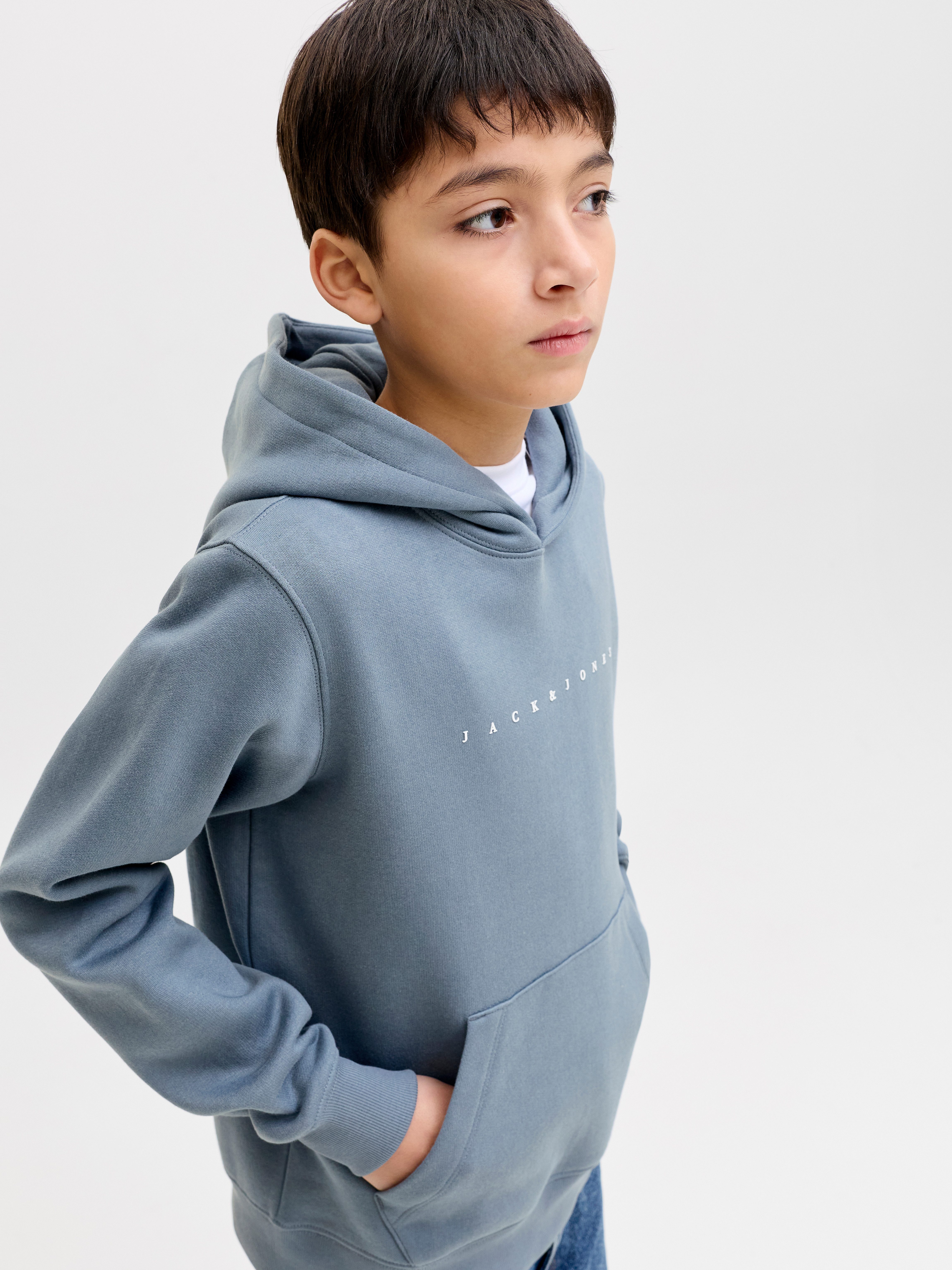 Jack & Jones Junior Kapuzensweatshirt JJESTAR JJ SWEAT HOOD NOOS JNR Baumwollmischung, relaxed fit