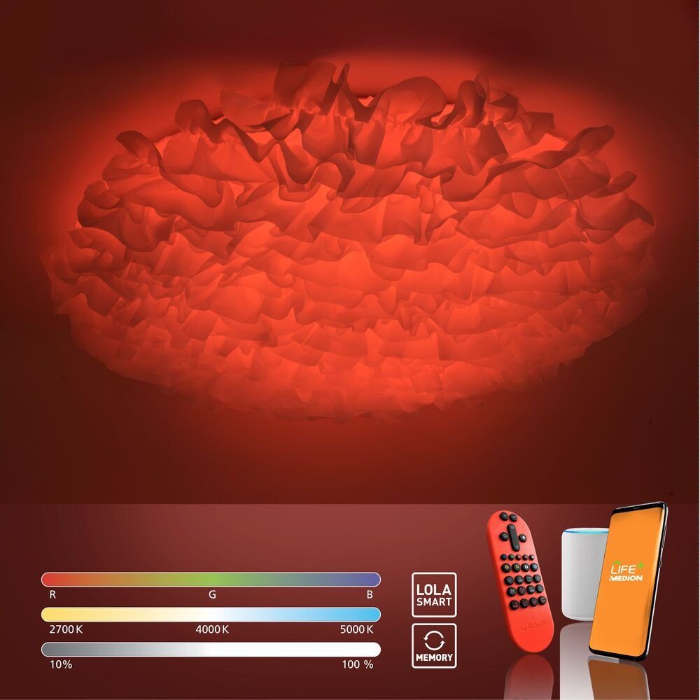 JUST LIGHT LED Deckenleuchte LED Deckenleuchte LOLAsmart Naomi, Dimmbar, CC günstig online kaufen