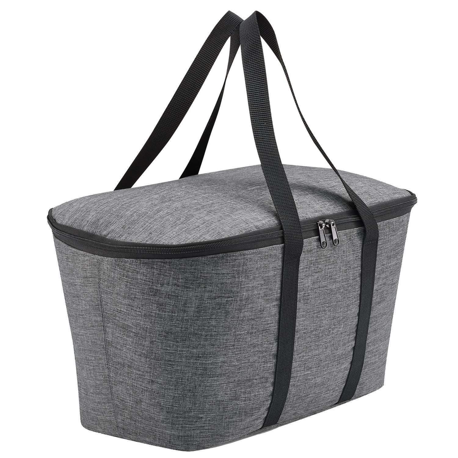 REISENTHEL® Picknickkorb coolerbag Kühltasche 20 l Thermo Einkaufskorb - Farbe Dekor zur Wahl twist silver