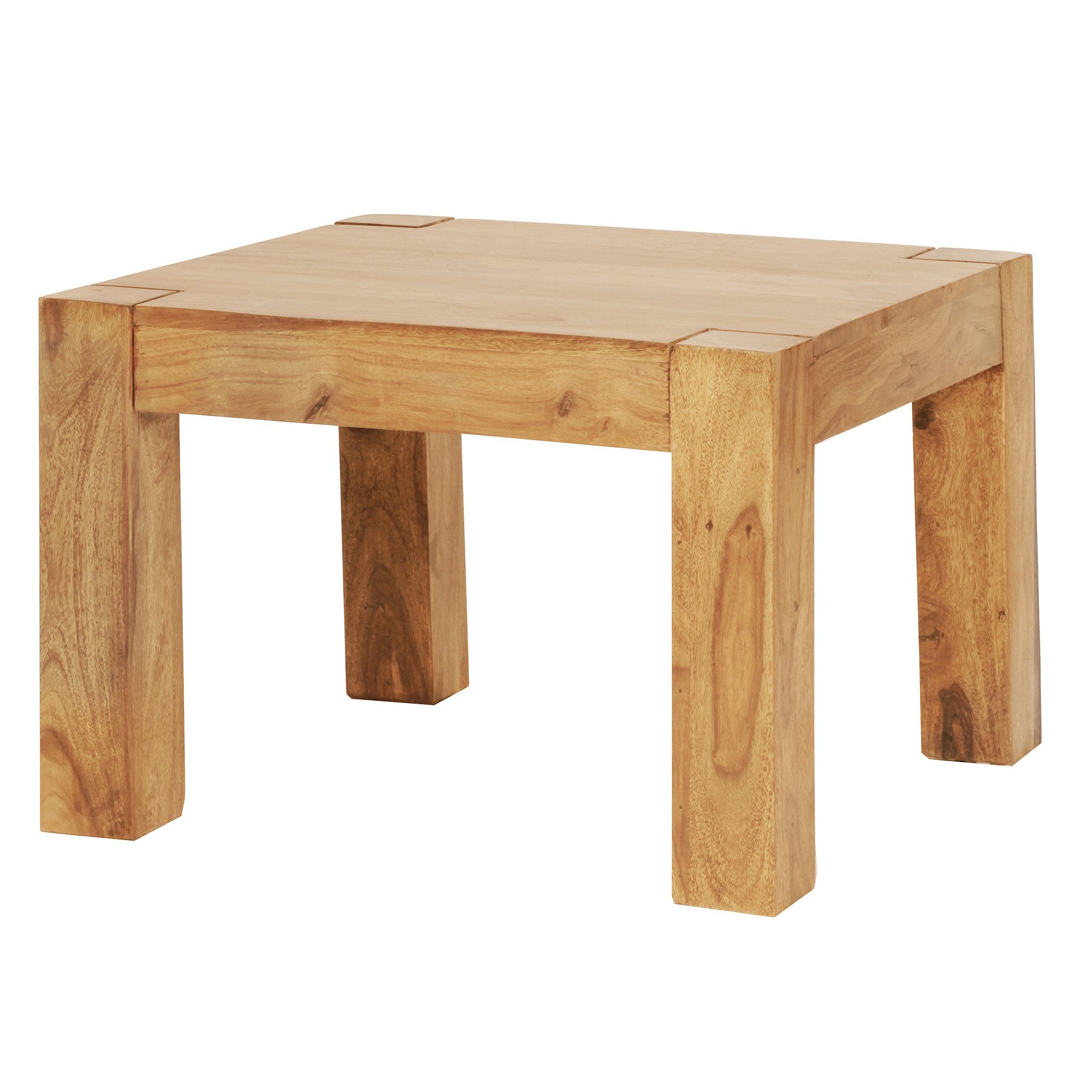 FINEBUY Couchtisch SuVa2391_1 (Akazie Massivholz, 60x60x40 günstig online kaufen