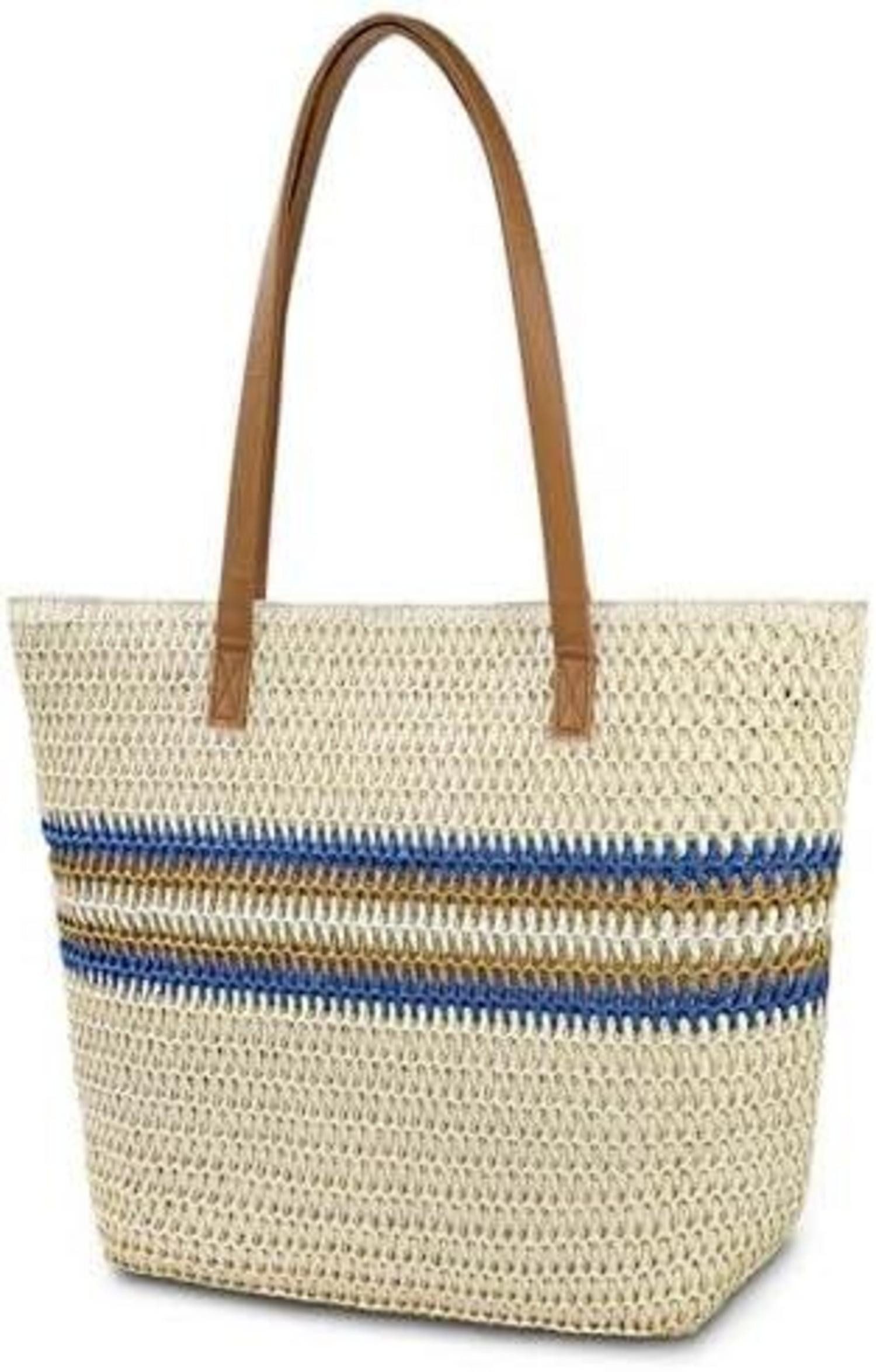 LuxusKollektion Strandtasche Strohtasche Strandtasche Damen Stroh günstig online kaufen