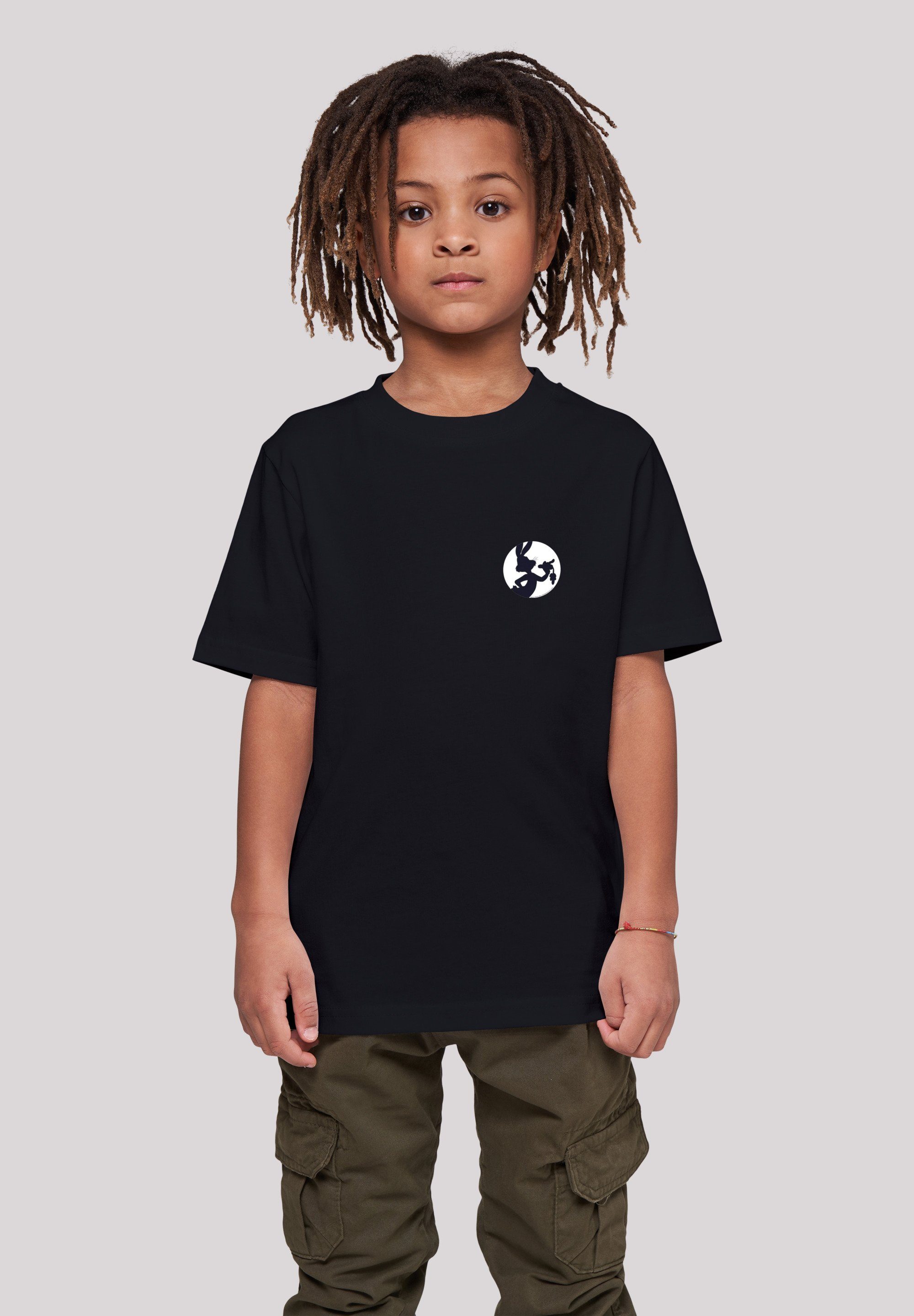 Kurzarmshirt (1-tlg) Kinder black F4NT4STIC