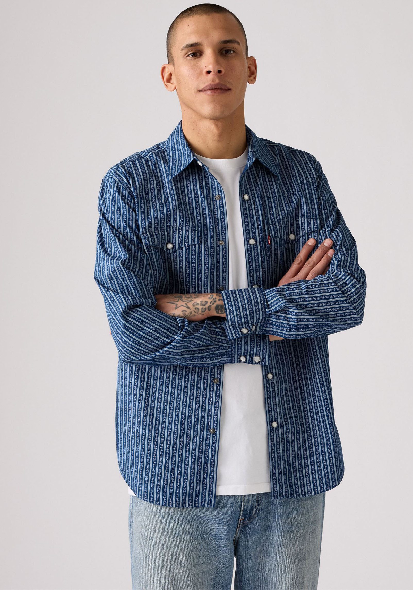 Levi's® Jeanshemd LE BARSTOW WESTERN STAND mit Brusttaschen günstig online kaufen