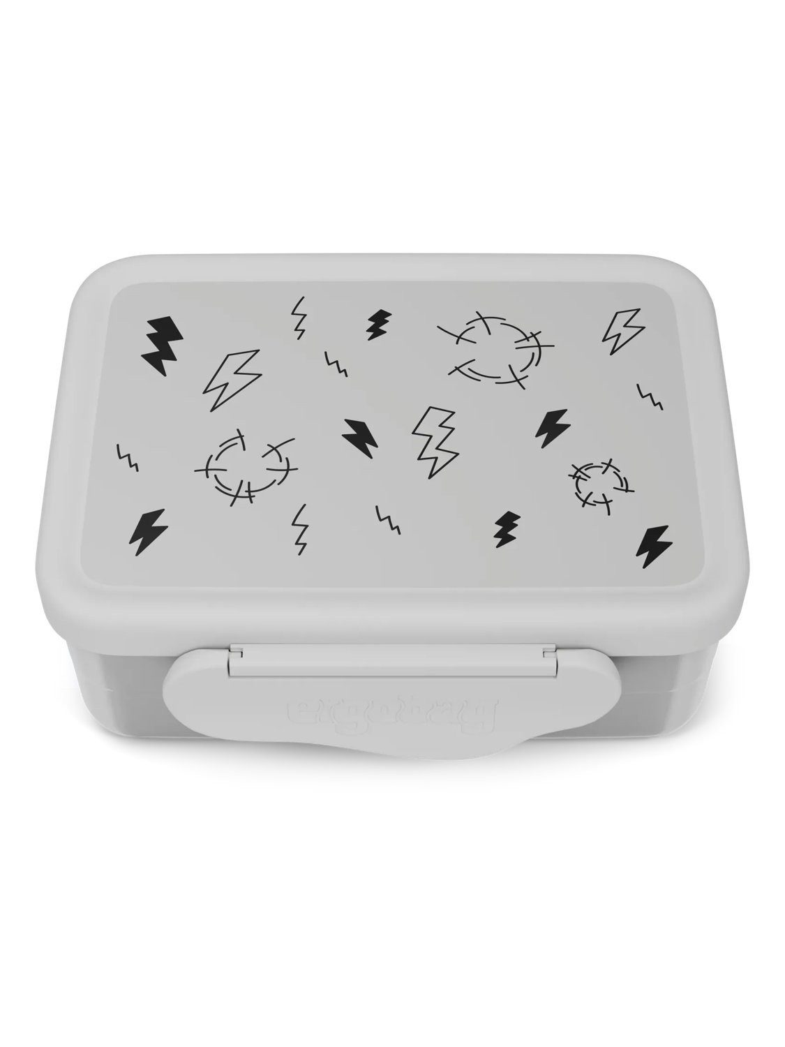ergobag Lunchbox Edelstahl Brotdose, Edelstahl, (Edelstahl Brotdose, 3-tlg., 1x Brotdose, 1x Trennfach), spülmaschinengeeignet bis 45 Grad, Handwäsche empfohlen
