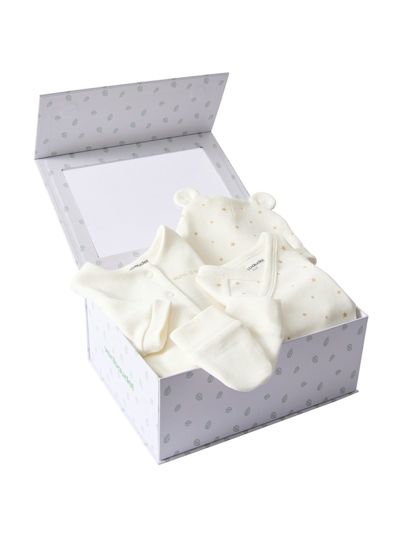 vertbaudet Strampler Bio-Kollektion: Baby-Set für Neugeborene, 4 Teile Geschenkset Geburt