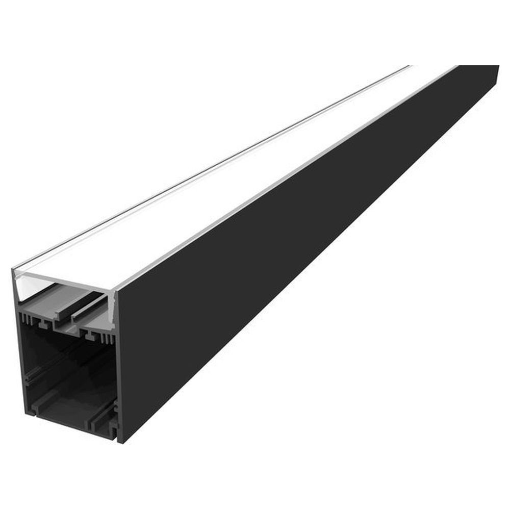 LED-Stripe-Profil Grazia 1-flammig, Schwarz Profilelemente SLV Streifen 60 Schienenprofil 1,5m, LED in