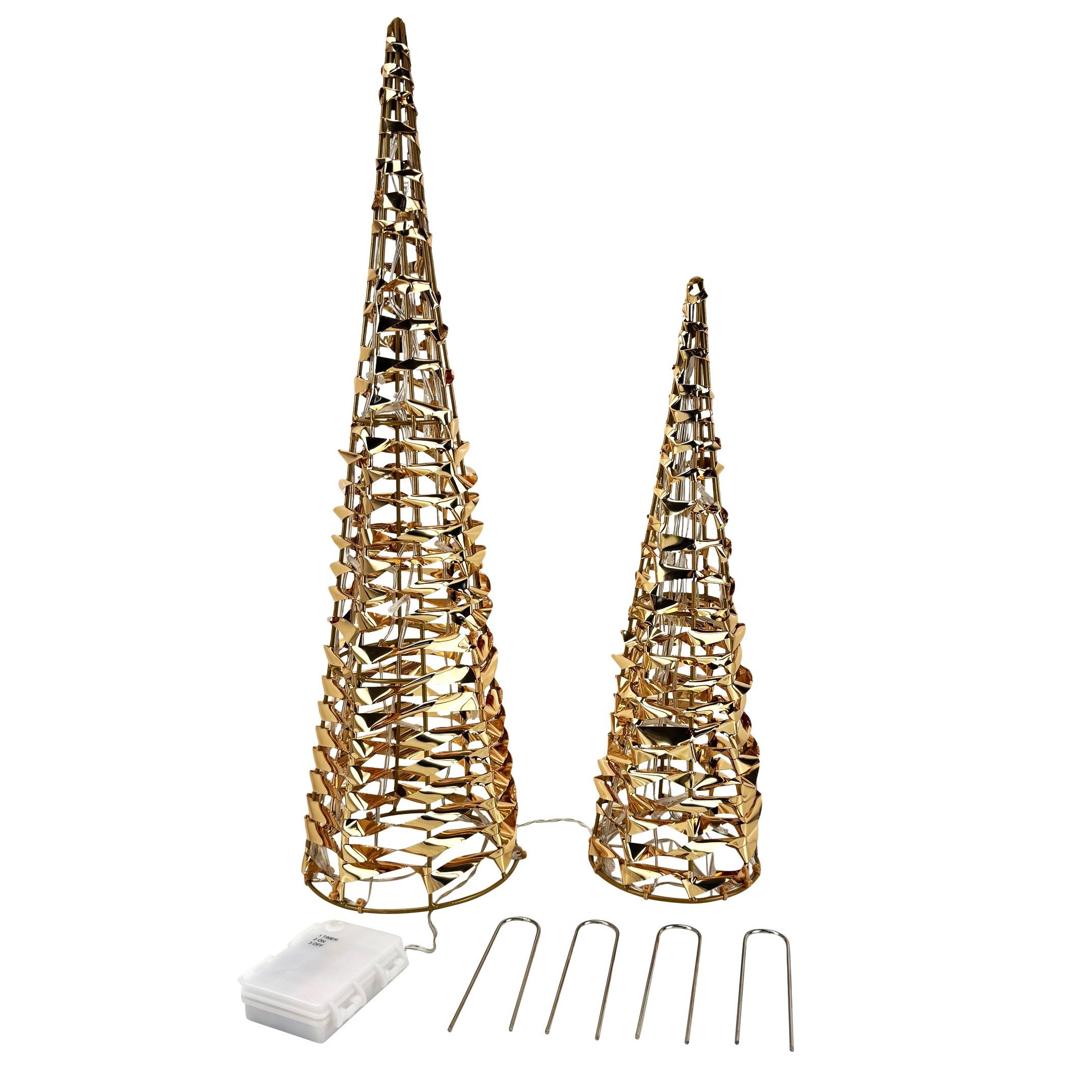 Online-Fuchs Künstlicher Weihnachtsbaum mit LED-Lichterkette und Folieneffe günstig online kaufen