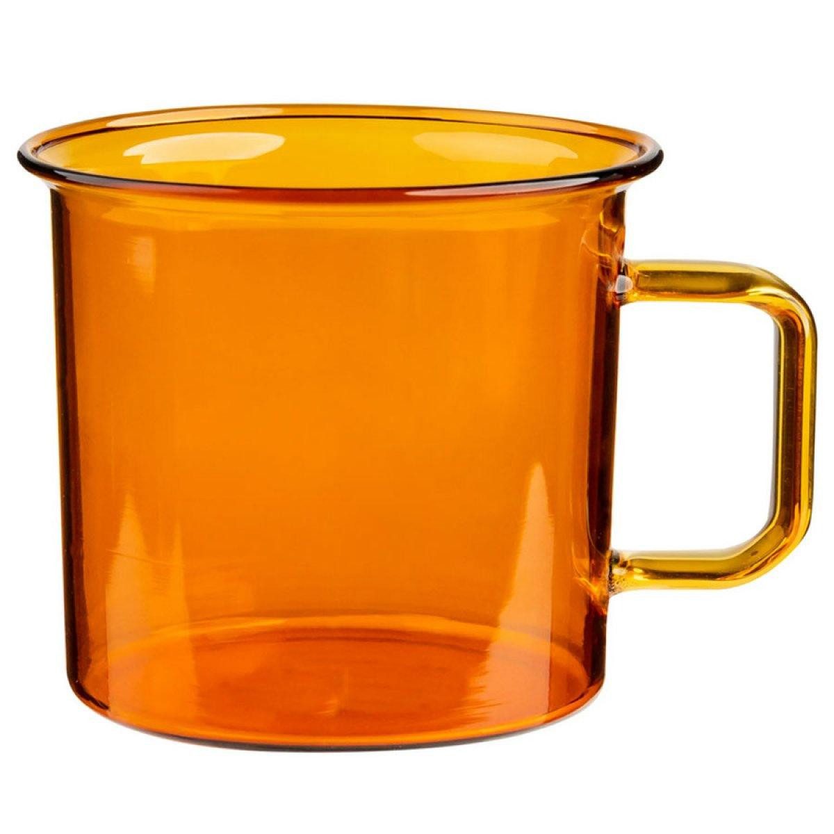 Muurla Tasse Teeglas Tasse Amber aus hitzebeständigem Glas (350ml)
