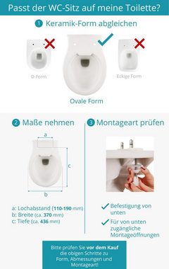 Calmwaters WC-Sitz Exclusive, Weiß, Holzkern, Absenkautomatik, Soft Touch, Schnellbefestigung