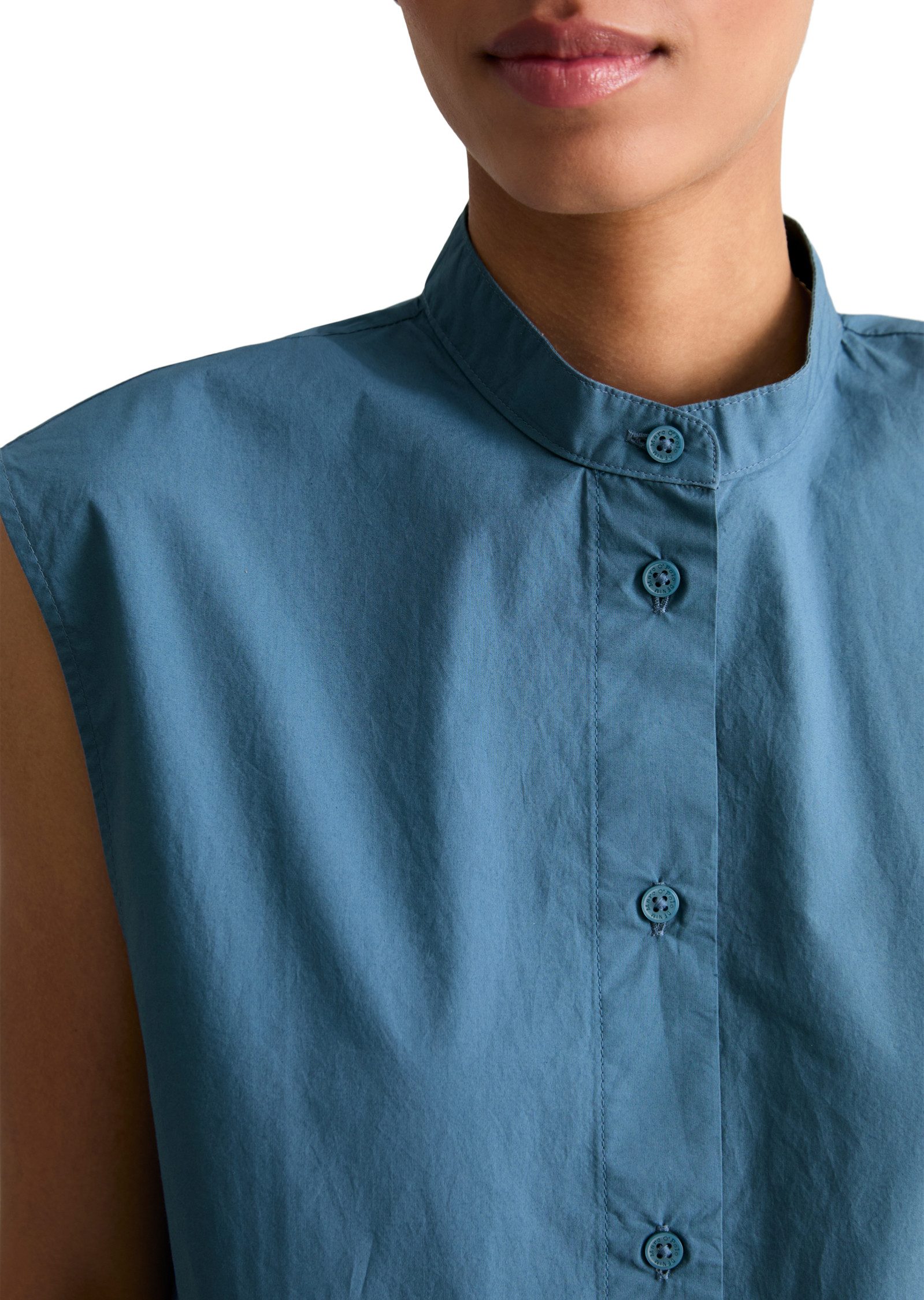 Marc O'Polo DENIM Blusentop aus Papertouch-Popeline – Bild 4 von 5