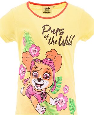 PAW PATROL Schlafanzug Skye - Pups of the Wild (2 tlg) Pyjama Shorty - Mädchen Shortama Gr. 98 - 116 cm